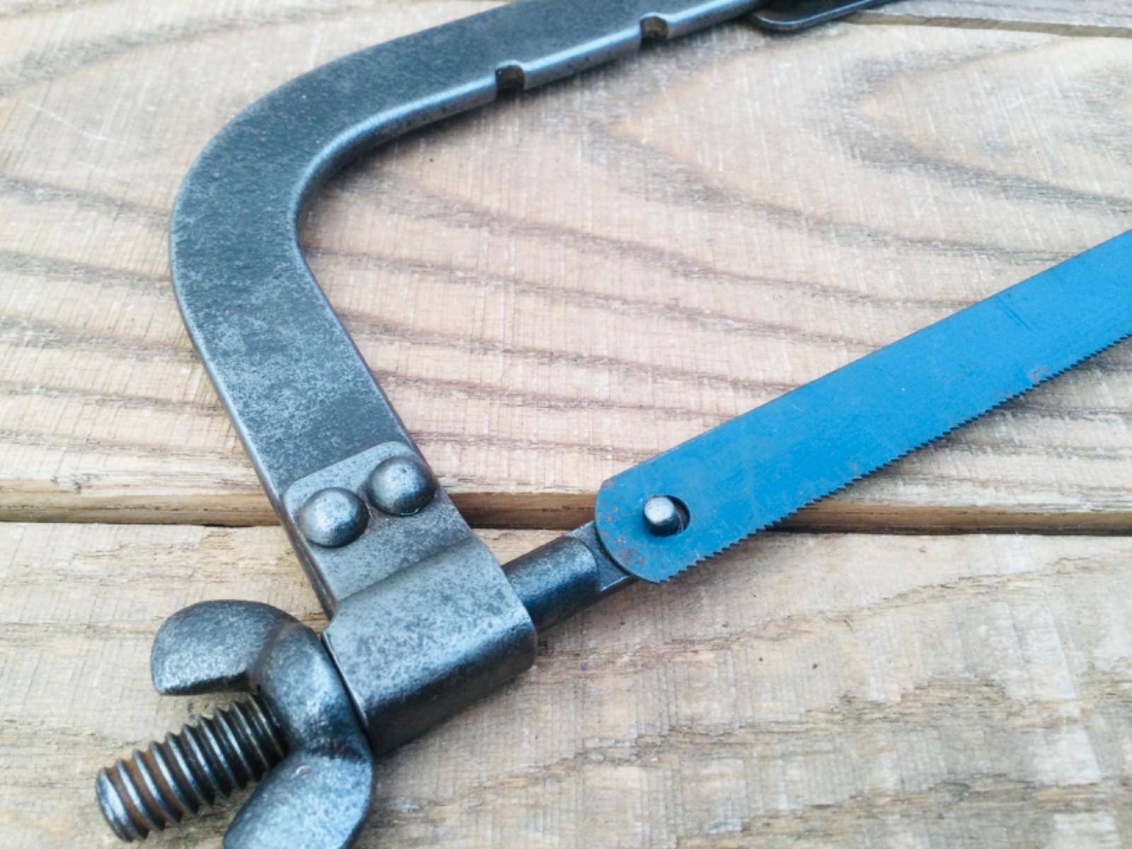 Vintage Enox British Made No: 7 Adjustable Hacksaw Metalworking Saw