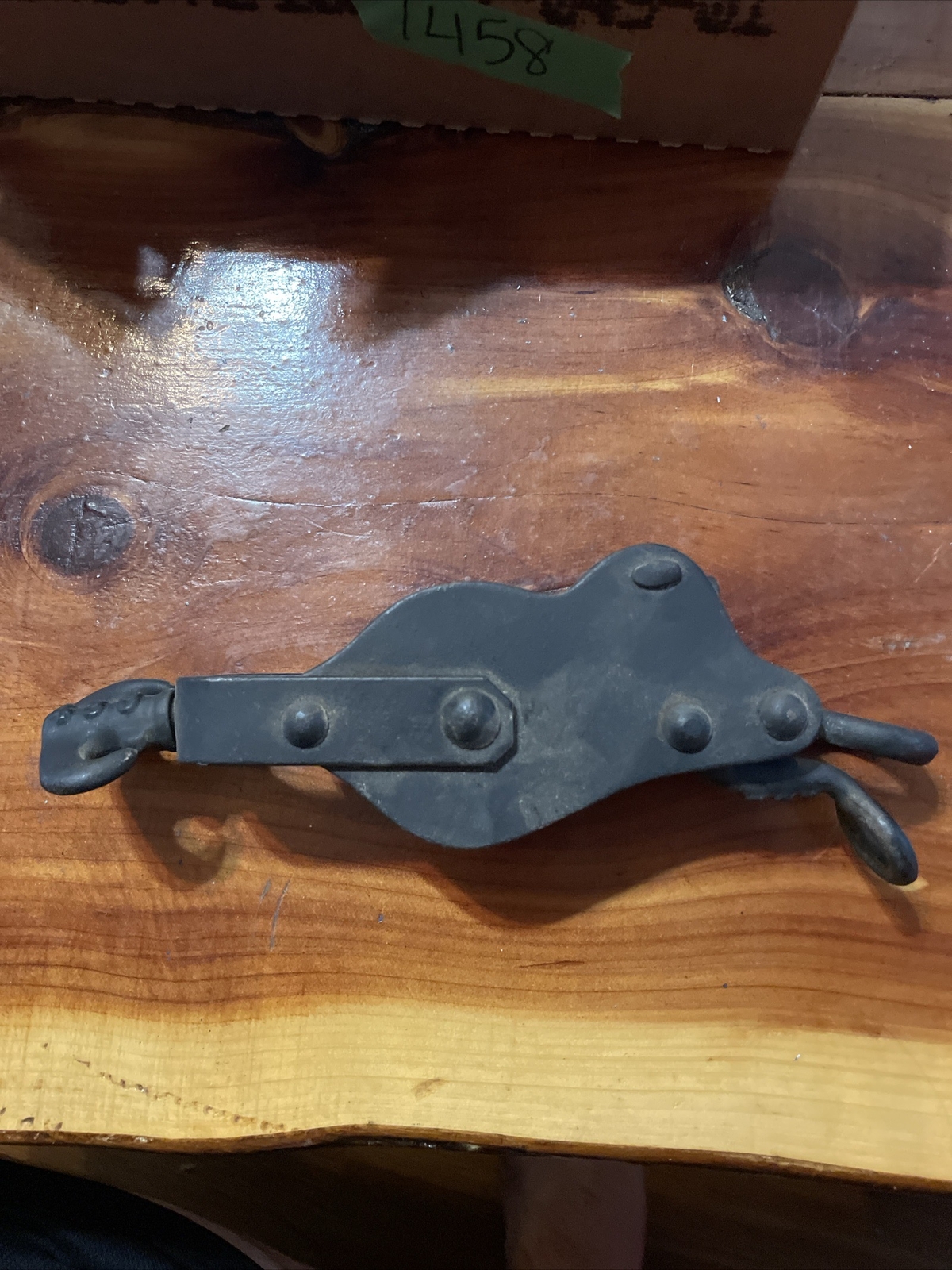 Vintage Double Pulley 45J with Swivel Hook 43J and Rachet