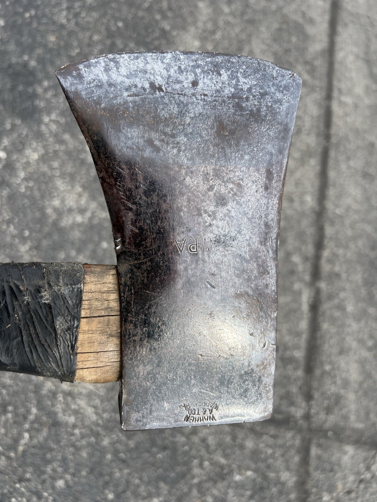 🔥 Rare Vintage WPA Depression Era Warren A&T Co Axe Roosevelt