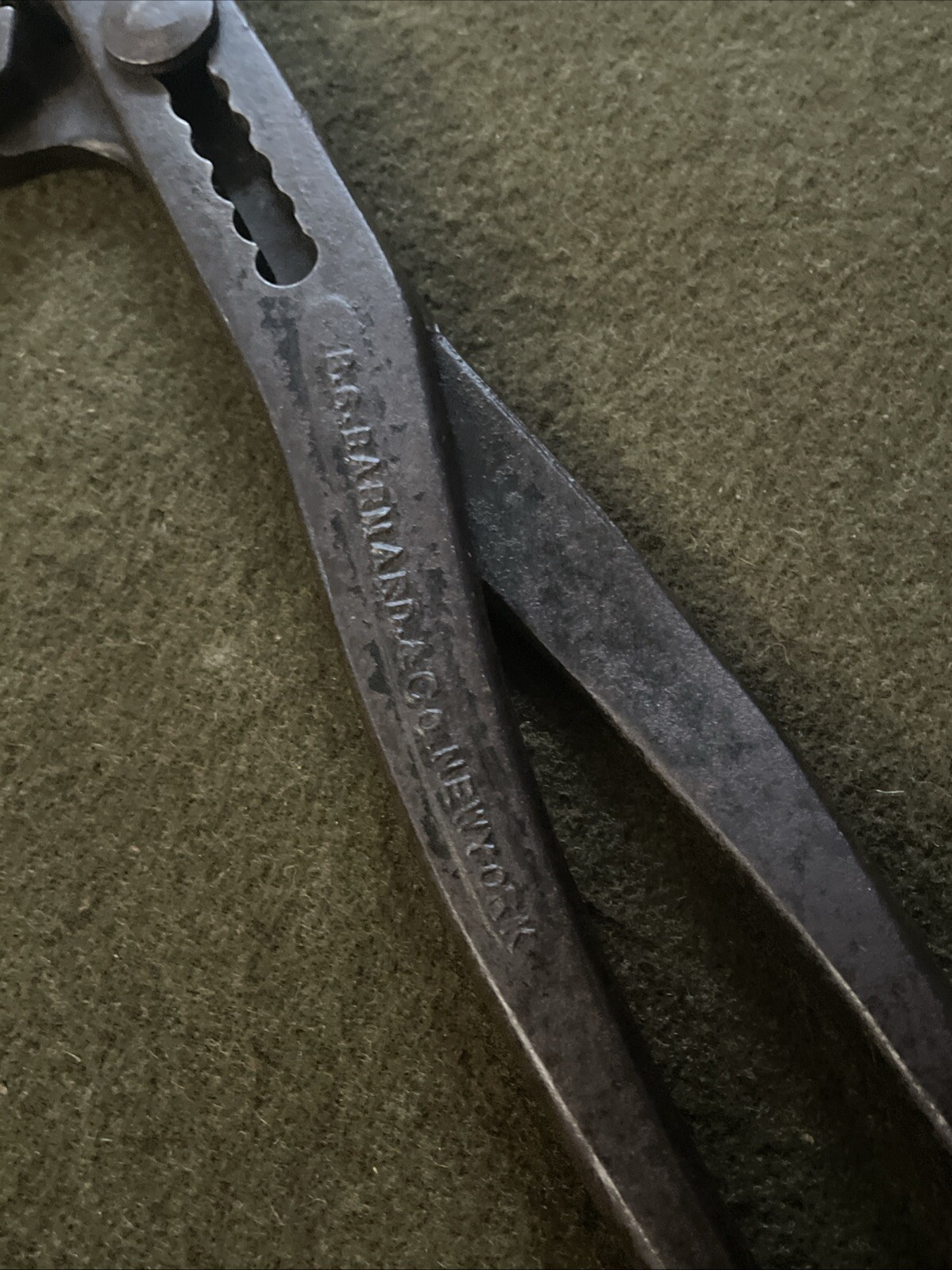 Antique Rare Bernard Eagle Claw Pliers Large New York , NY 🇺🇸 Nice!