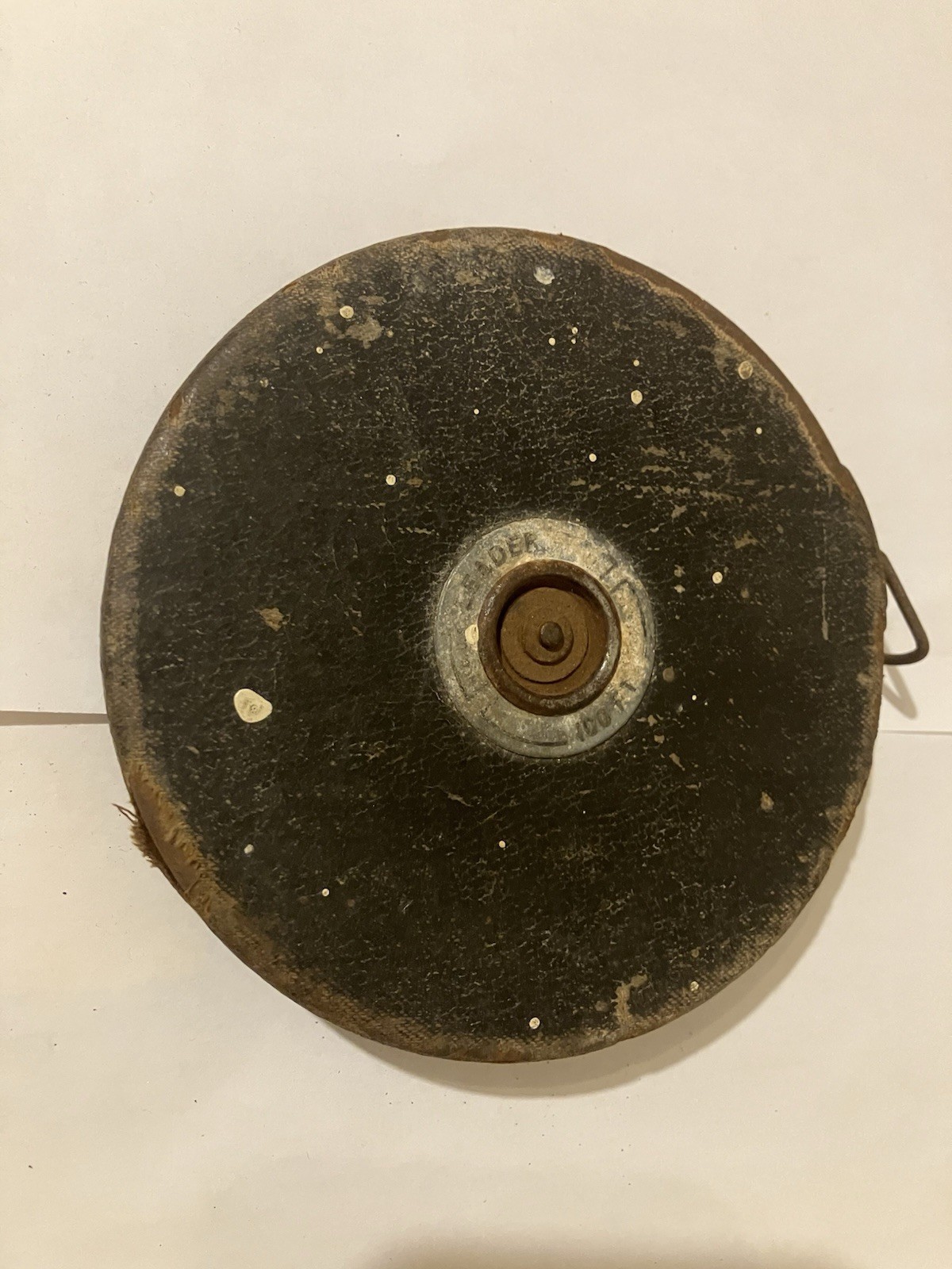 Vintage Steel 100 Ft. Tape Measure The Lufkin Rule Co. Chrome Clad “Leader” USA