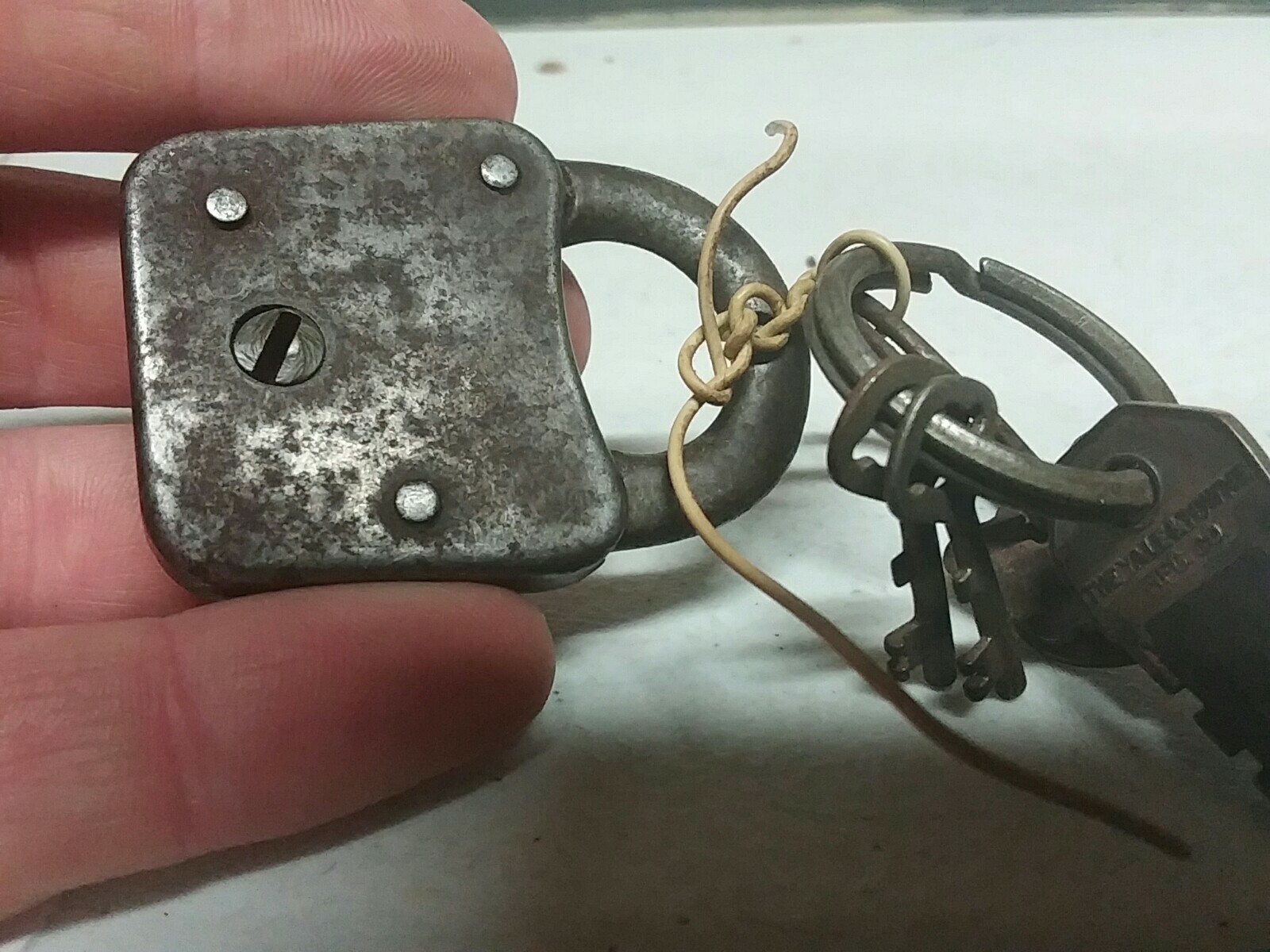 RARE LATE 1800 – EARLY 1900’S Owl Padlock WITH NONE MATCHING KEYS