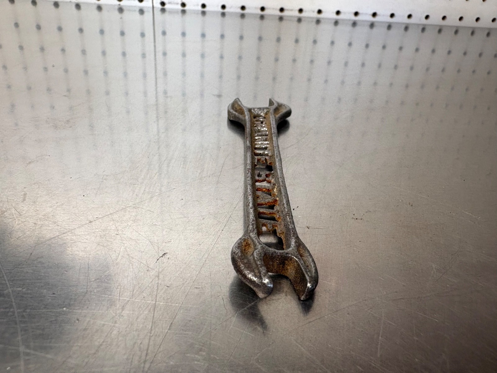 Early Granite State Farm Implement Cut Out Wrench Tool 5″ New Hampshire