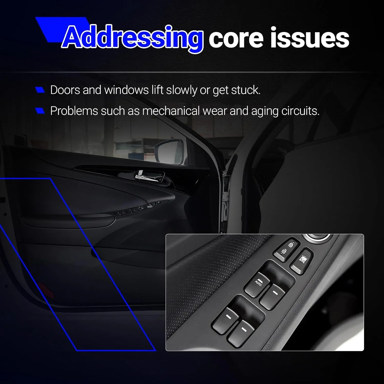 Power Window Switch For 2011 2012 2013 2014 2015 Hyundai Sonata 93570 3S000 New