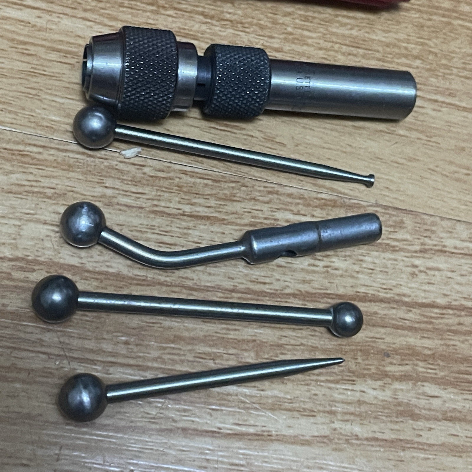 Starrett S-828H Center Finder Complete 5 Pc Set With Case USA