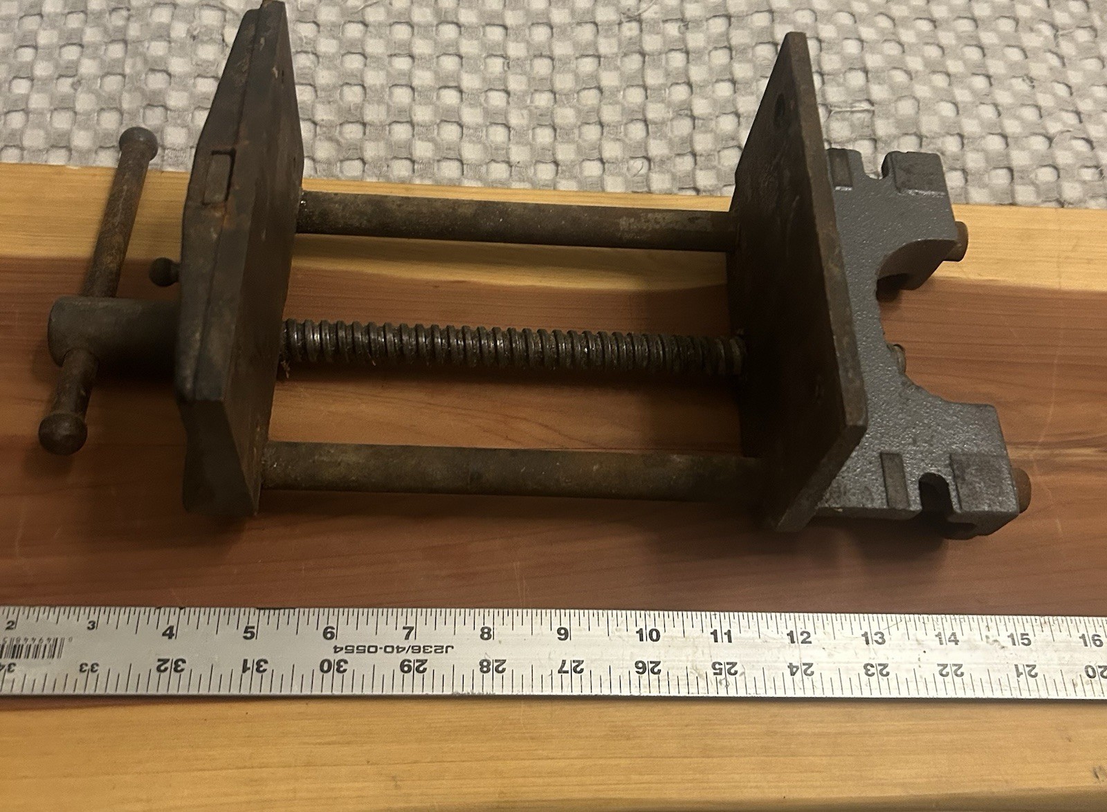 Vintage Columbian Cleveland 7” under mount beach vise.