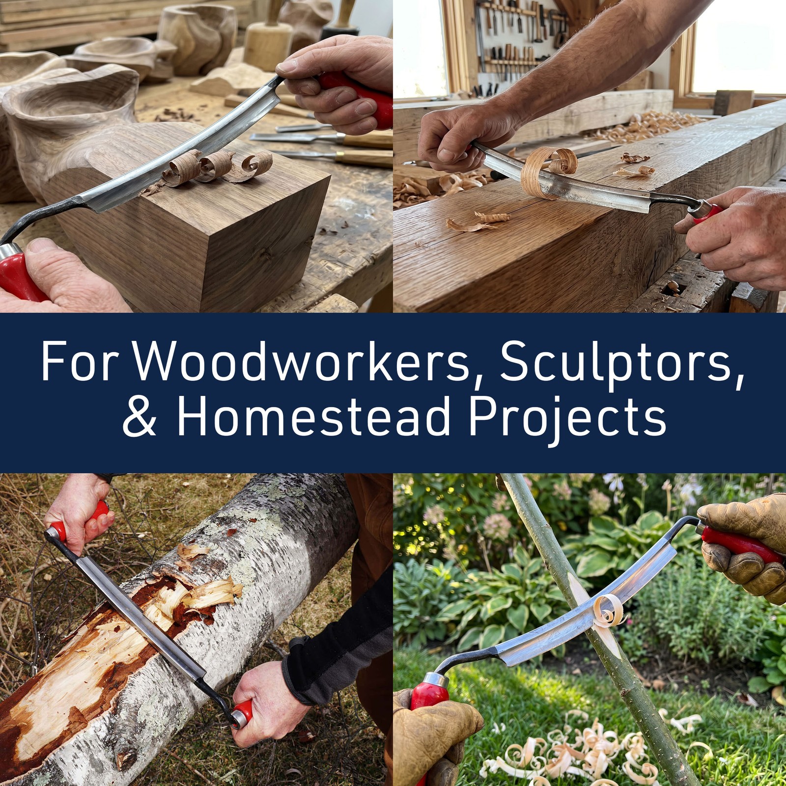 Draw Knife Debarking Tool German Made Wood Scraper for Woodworking Tools