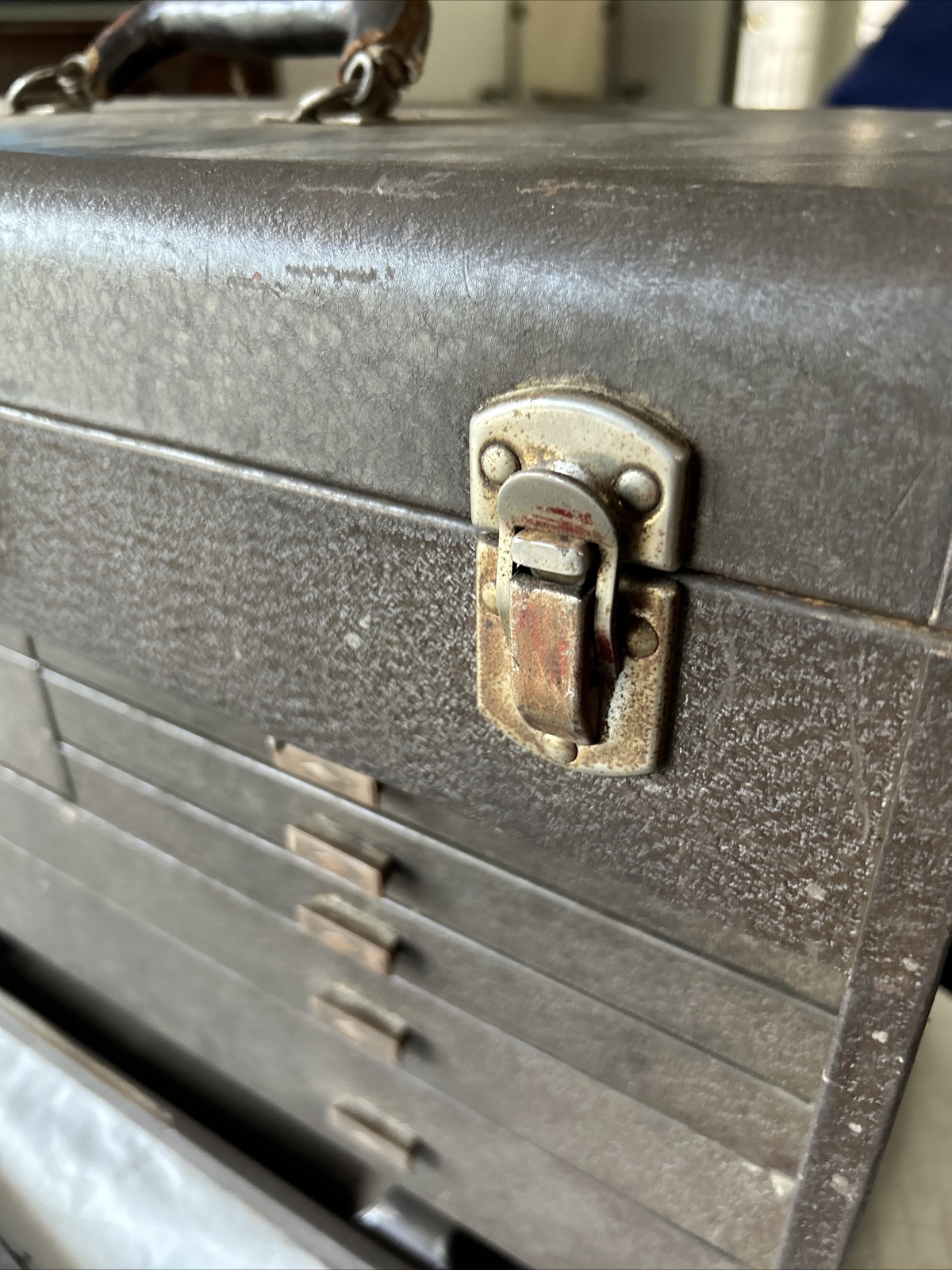 Vintage Kennedy Tool Box Machinist 7 Drawer Chest Key Early Model 520 No Key