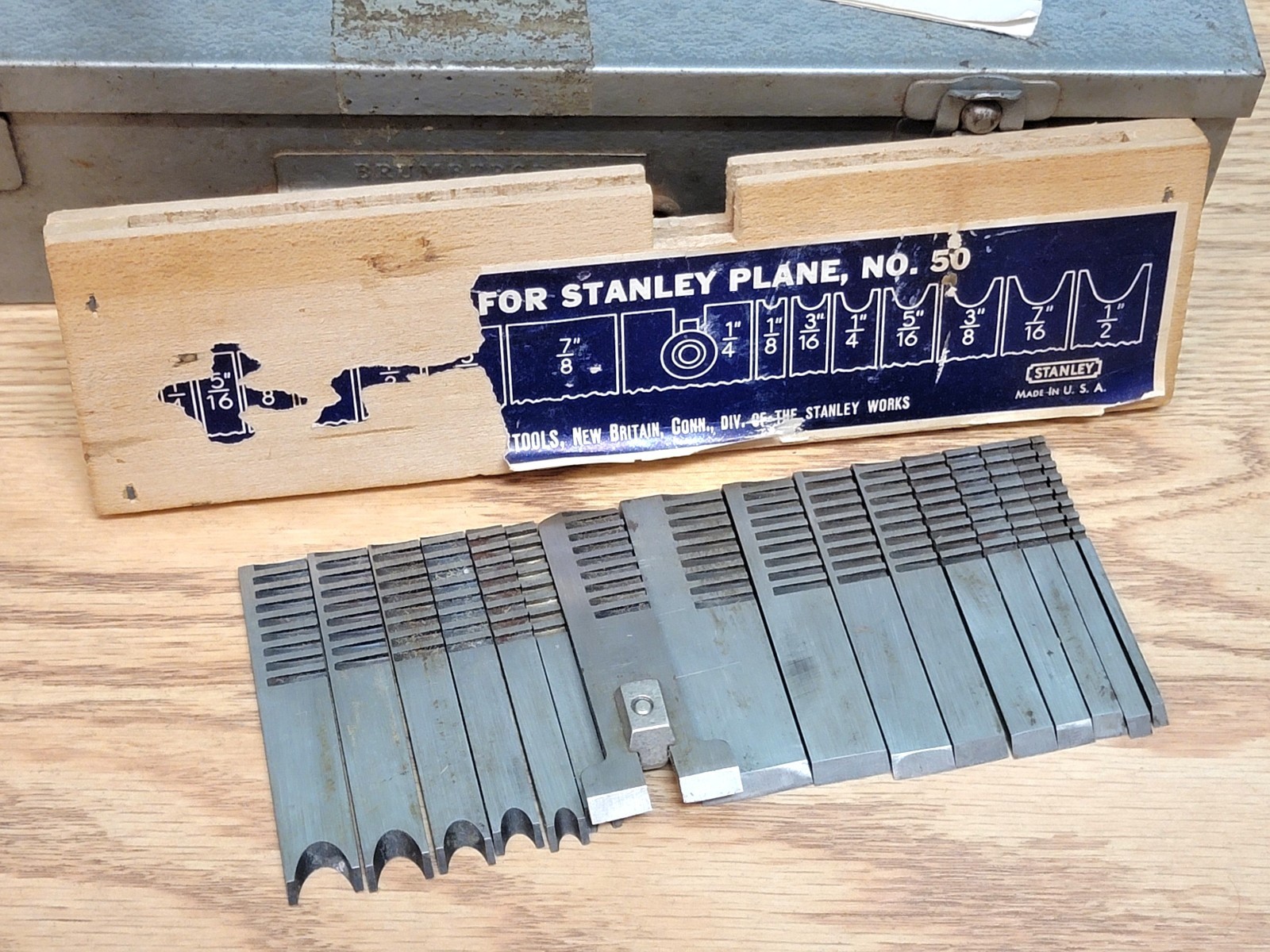 Fine Complete Stanley No. 50 Light Combination Beading Plow Plane 100% Complete!