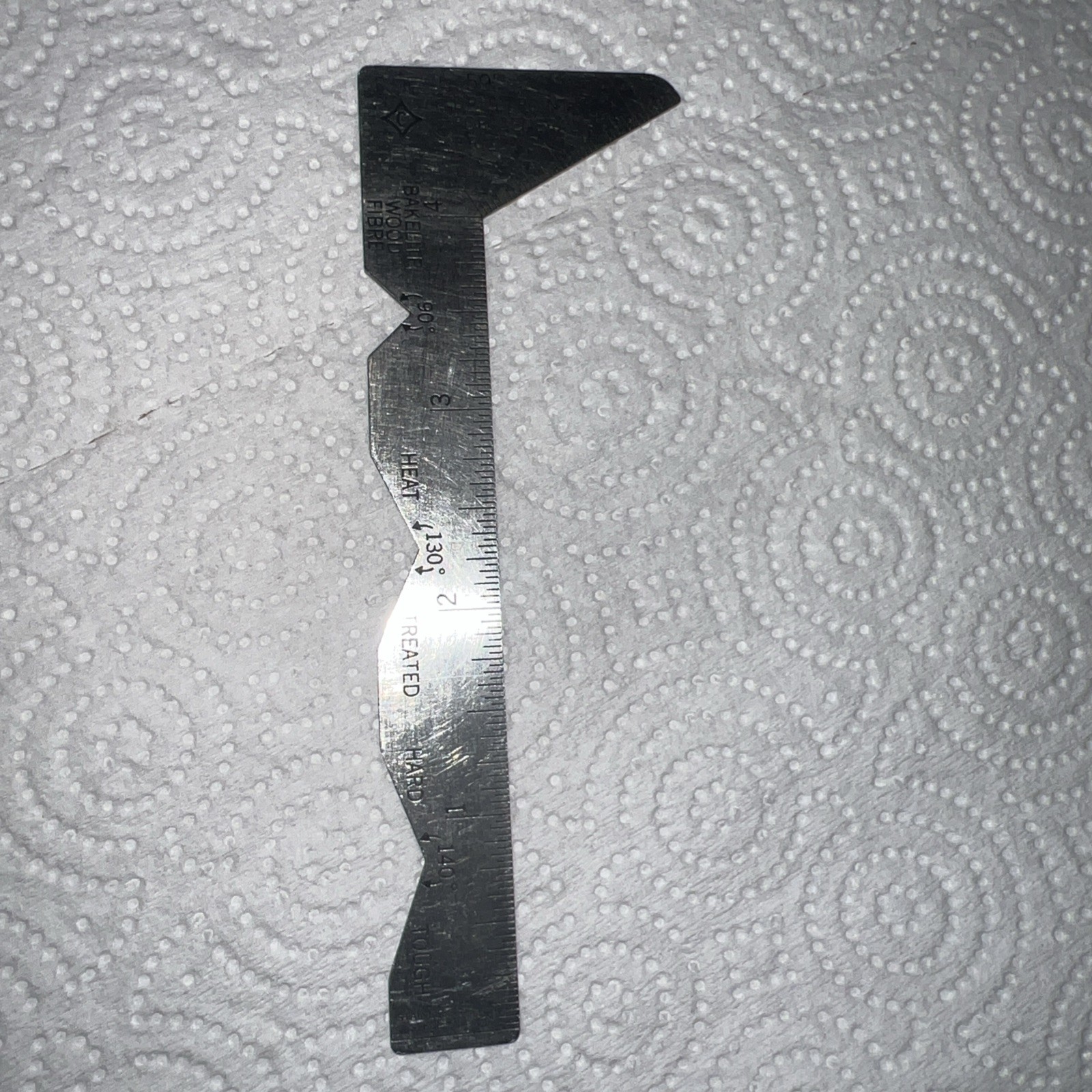 Vintage Cleveland Twist Drill Co Cle-Forge Multi Point Bit Gauge Stainless Ruler