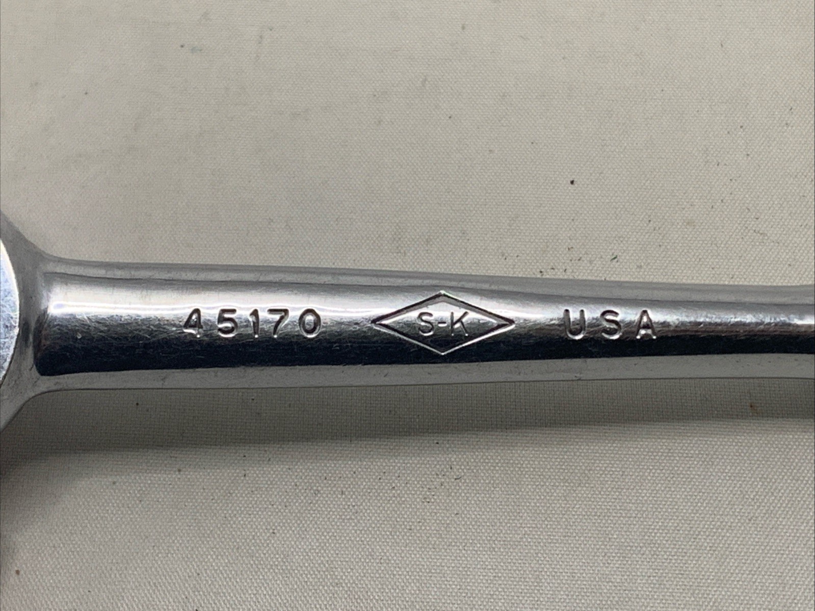 SK S-K Tools 3/8″ Drive Ratchet Wrench 45170 Knurled Handle Diamond Logo USA