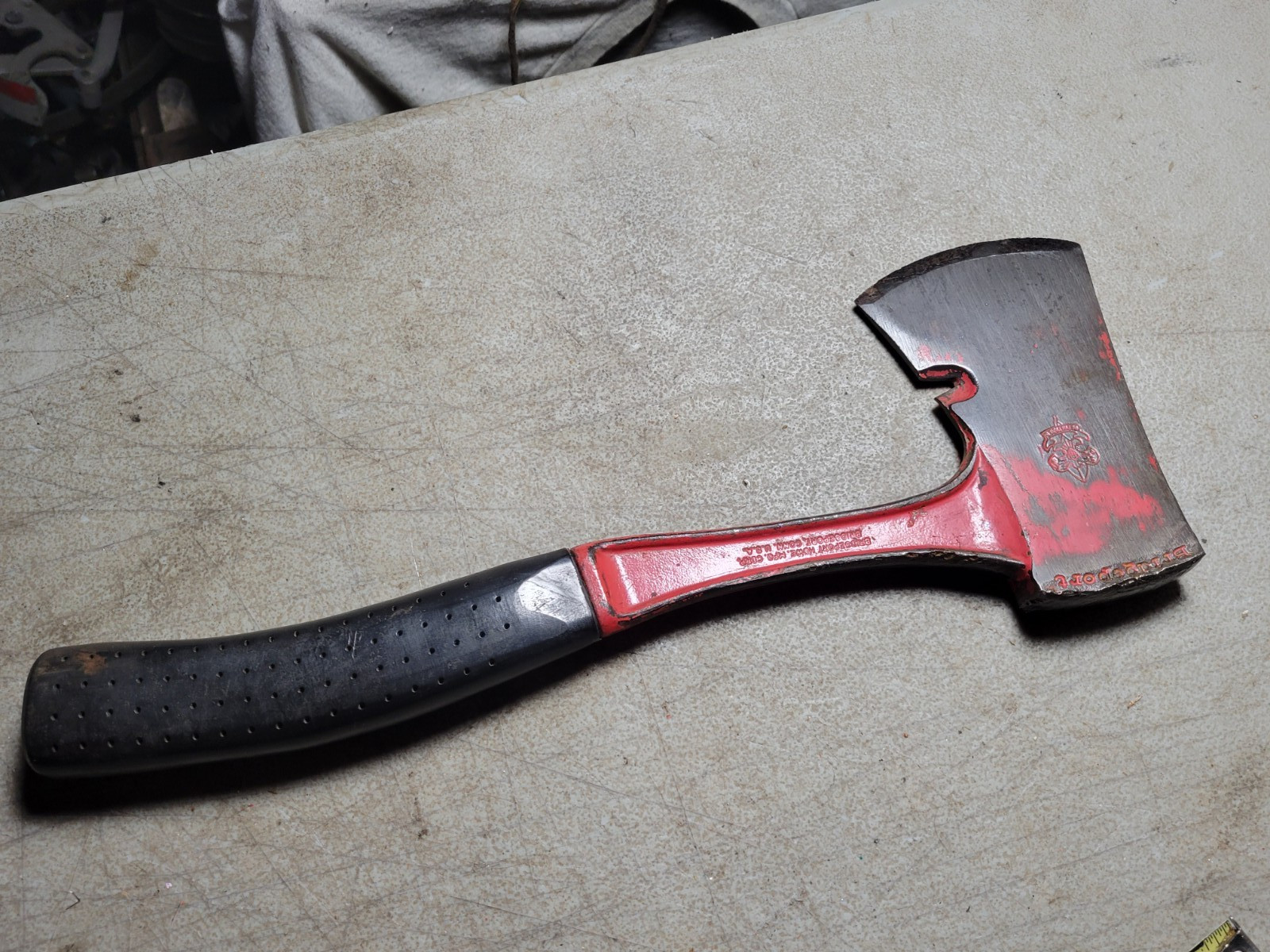 Vintage Bridgeport Boy Scout Hatchet Camp axe BSA rubber grip handle