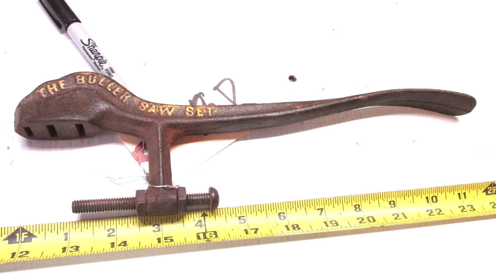 Antique 2 Man Saw ? Set Tool The Buller Saw Set Lot D