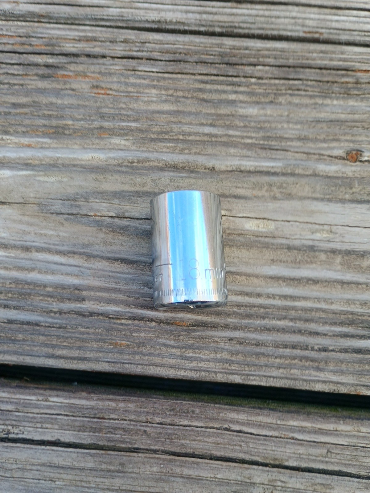 Vintage Craftsman 18mm 12 Point Shallow Socket 1/2″ Drive G 44267 USA