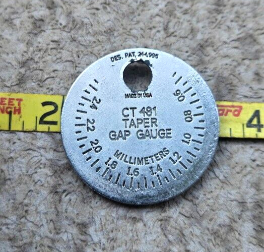Vintage Champion Spark Plugs Gap Gauge & Opener CT481 Taper