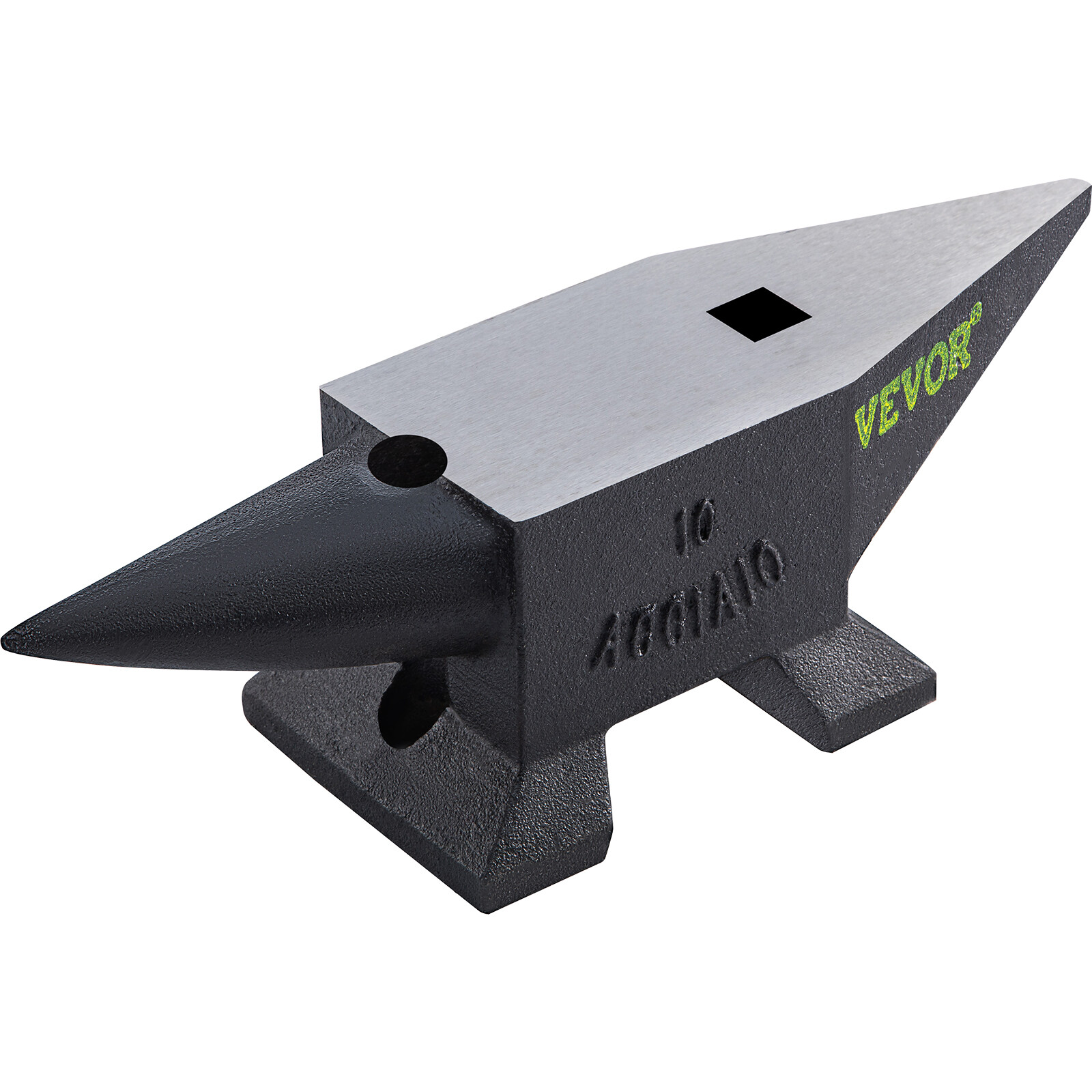 VEVOR Blacksmith Anvil 22lb 10kg Cast Steel Anvil Forged Steel Anvil Horn Anvil