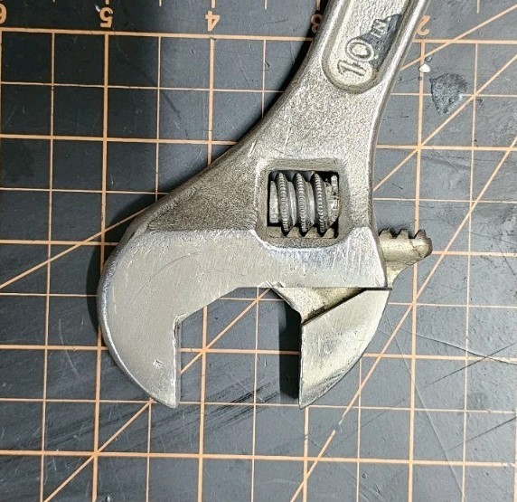 Vintage Diamond Caulk Horseshoe Co. 10-inch Adjustable Wrench Made In USA