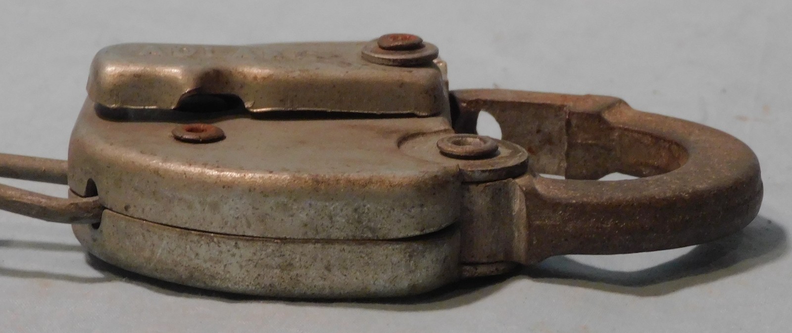 Vintage C76 Adlake Padlock, Unlocked, No Key