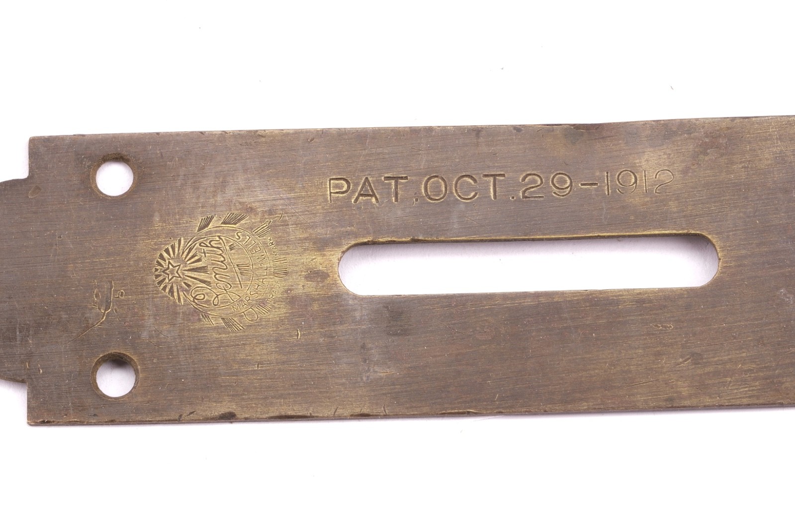 Level Parts – Zenith Marshall Wells Pat 1912 Brass Top Plate ~5-1/4”