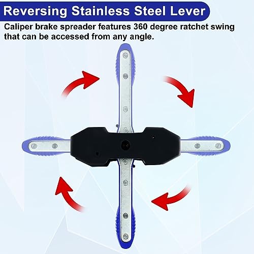 Brake Caliper Compression Tool Set, Automotive Quad Disc Pistion Blue Handle