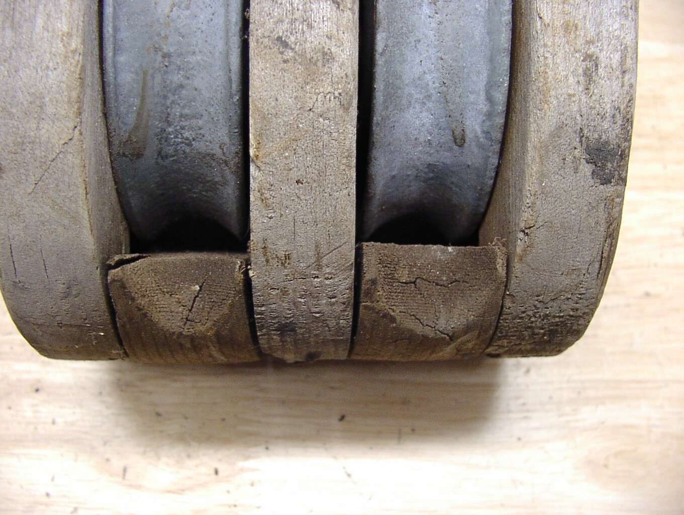 Vntg W.H. McMillans Sons N.Y. Double Wheel Wooden Pulley W/Hook,Awesome Piece