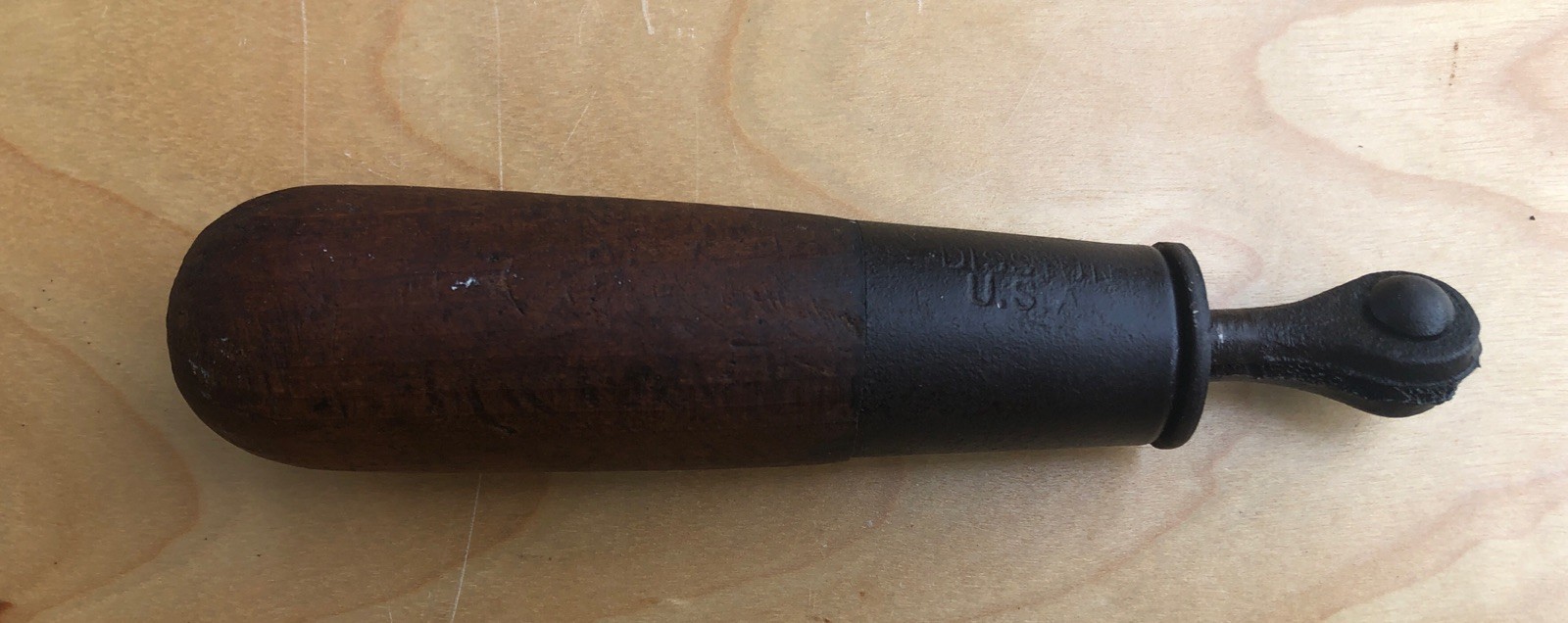 VINTAGE DISSTON ONE MAN CROSS CUT LOGGING SAW SUPPLEMENTAL HELPERS HANDLE U.S.A.