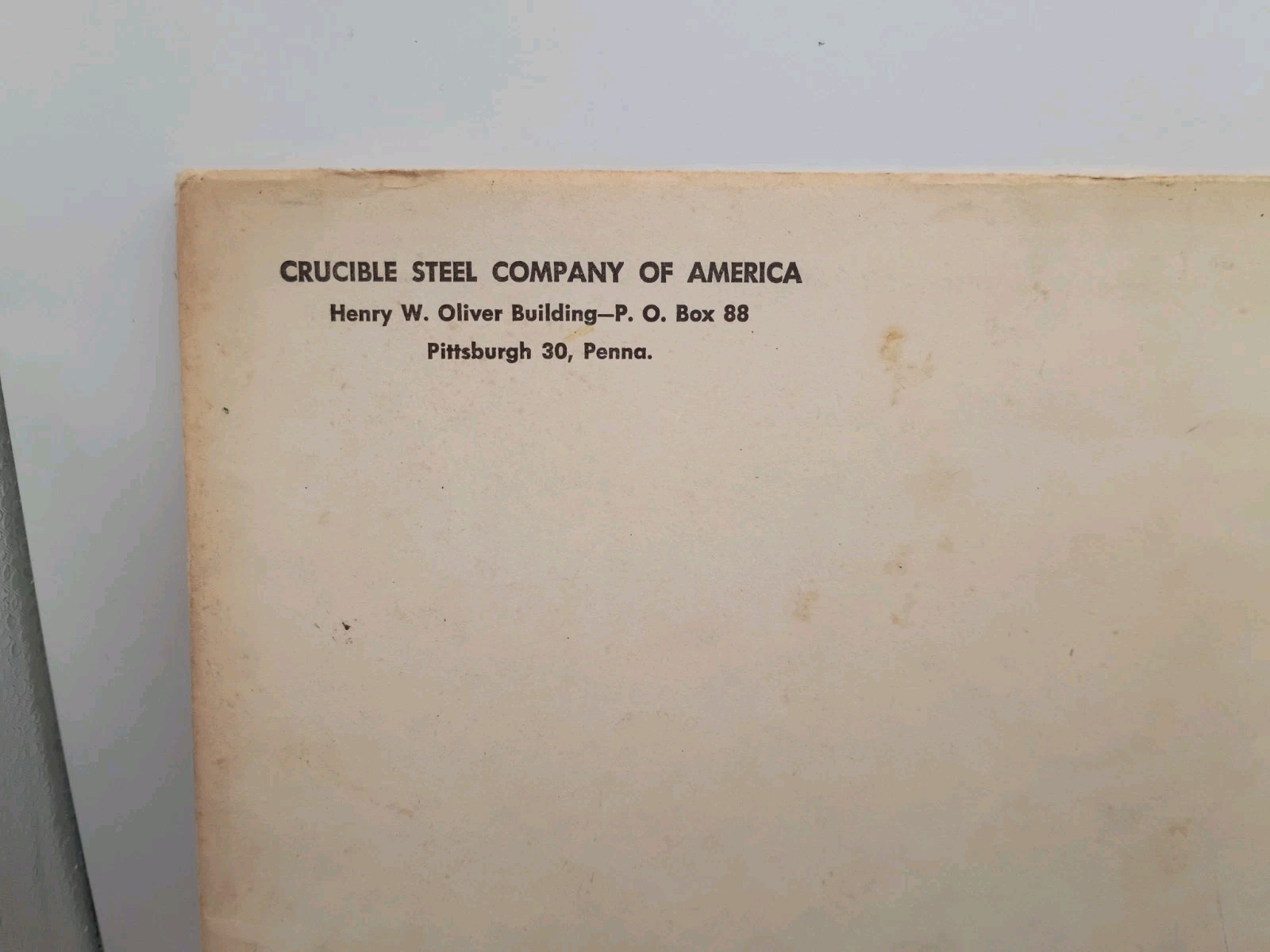 Vintage – Crucible Steel Co ~Rezistal Stainless Steel Selector 1953