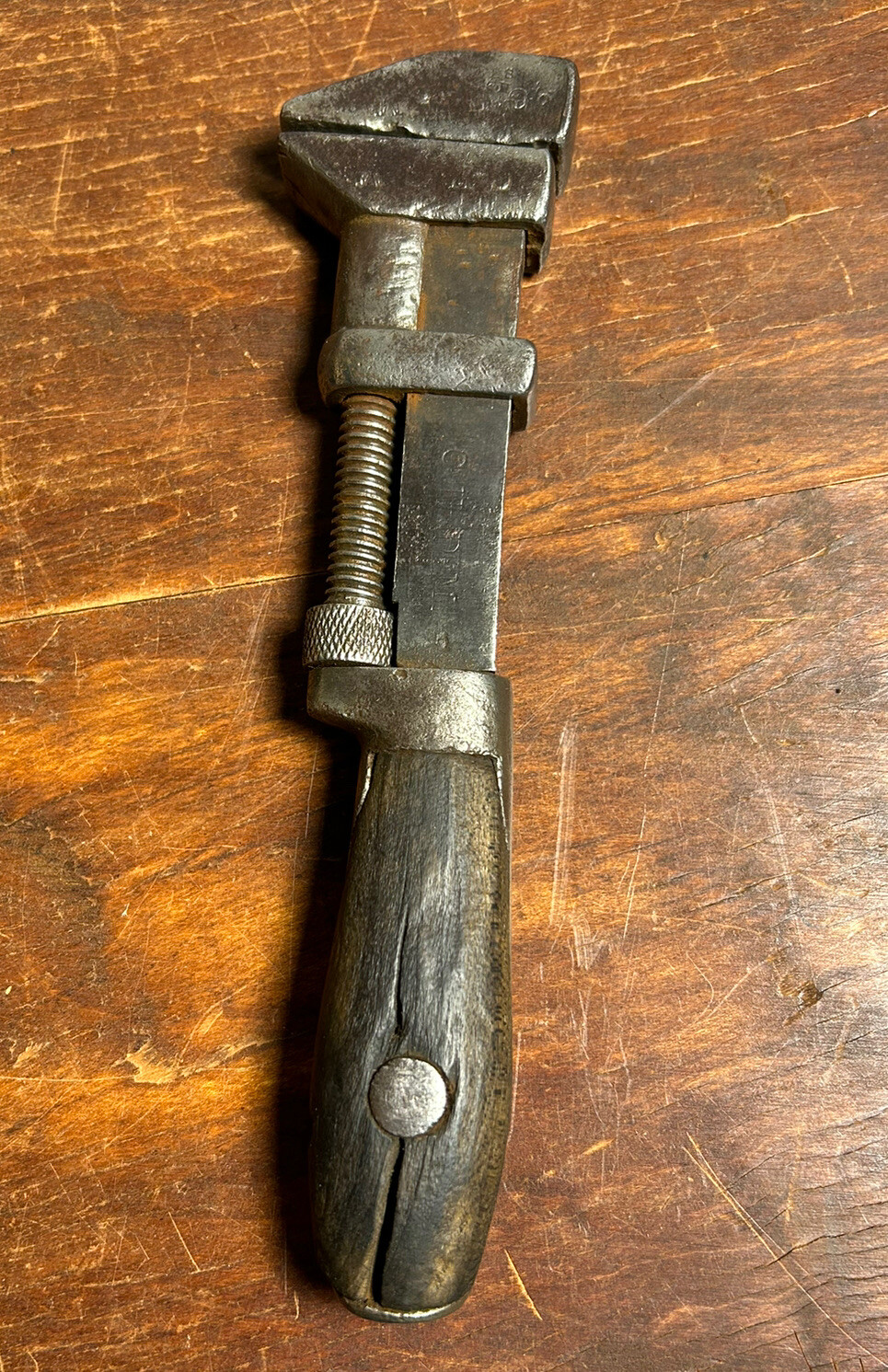 Antique L. Coes Co. Monkey Wrench Patd.1880-1884, Worcester Mass. 8.25” CHDM