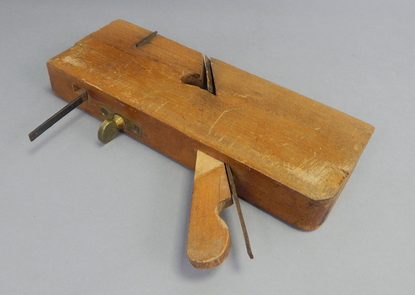 2x Antique Rabbet Wood Plane Lot Bensen & Crannell Greenfield Tool Hodgkins 3/4