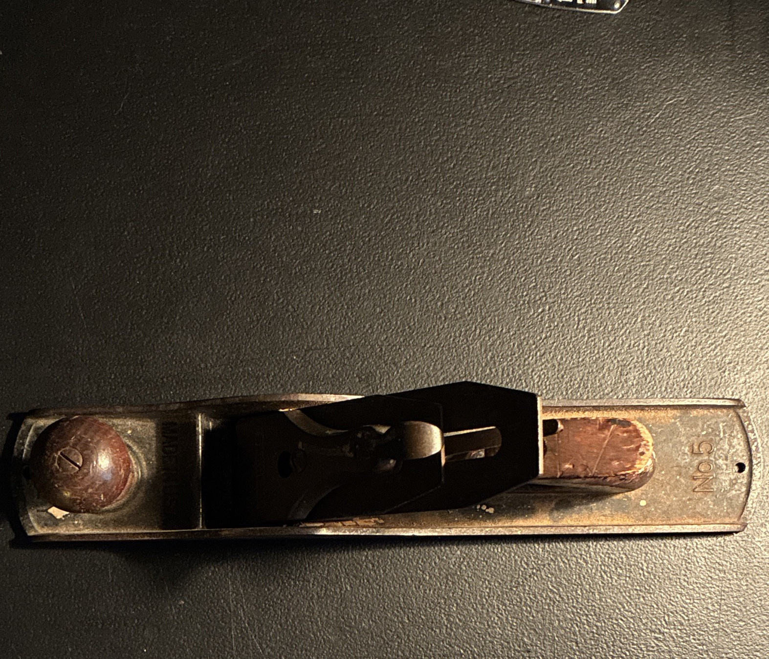Bailey Vintage Woodworking Hand Plane w/ Wooden Front Knob And Sargent Lever Cap
