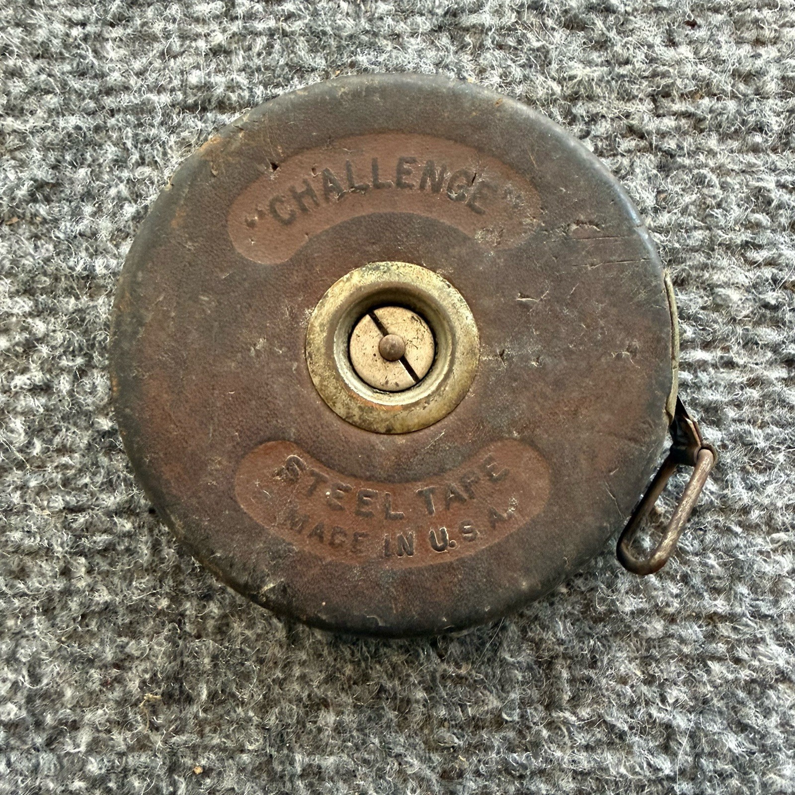 Vintage Lufkin Rule Co. Antique Steel Measuring Tape 50’ Made In USA