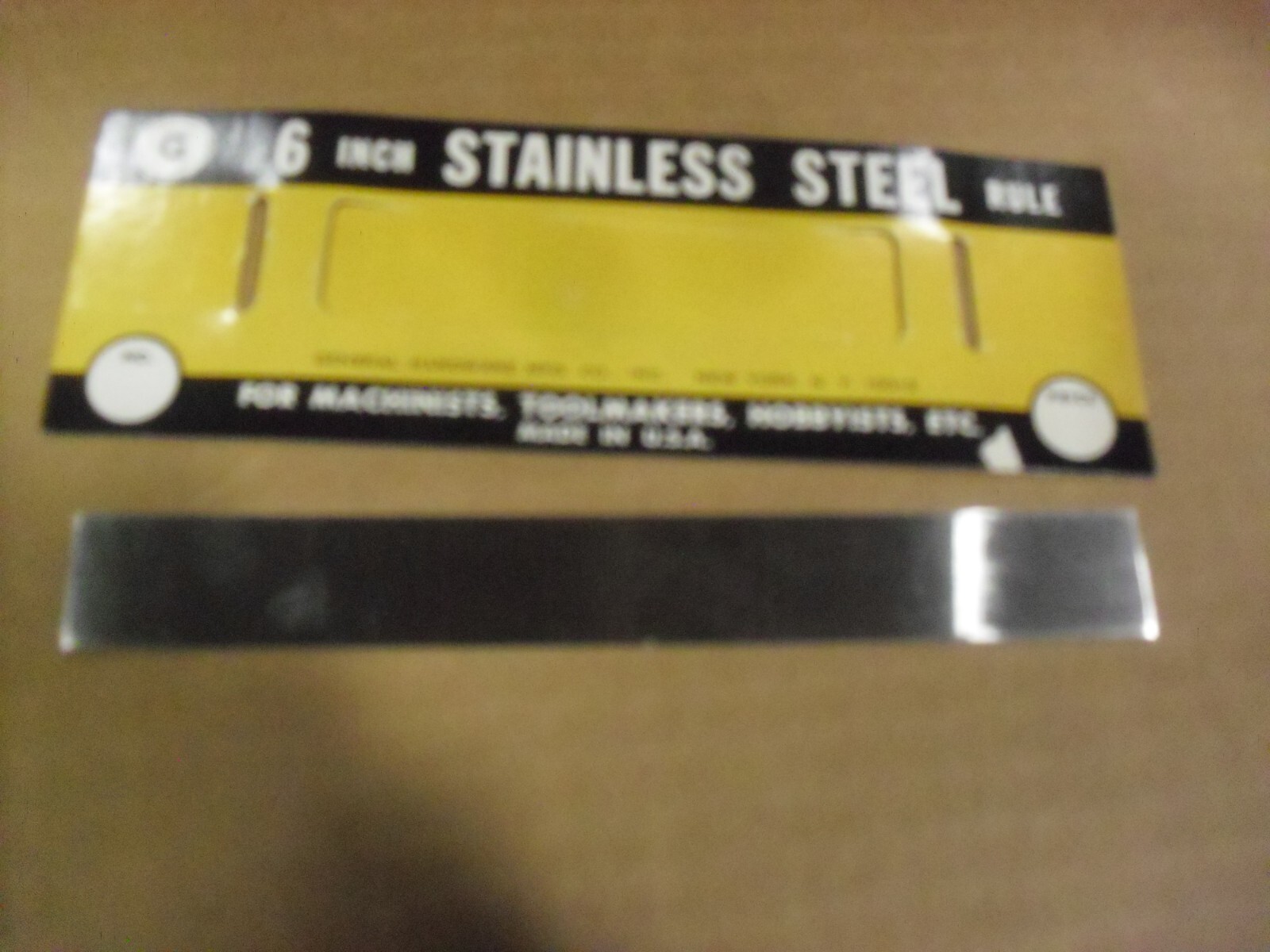 General 6 Stainless Steel Rule No. 309 Made In USA
