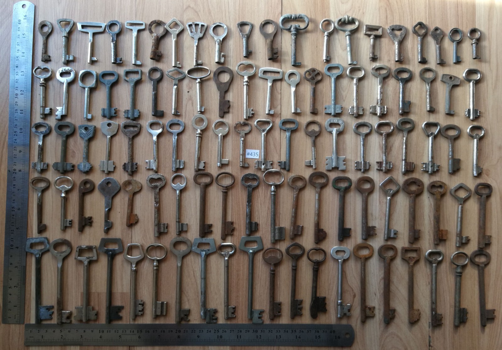 # 435 lot of 100 VINTAGE SKELETON KEYS USSR LOCK DOOR ANTIQUE KEY
