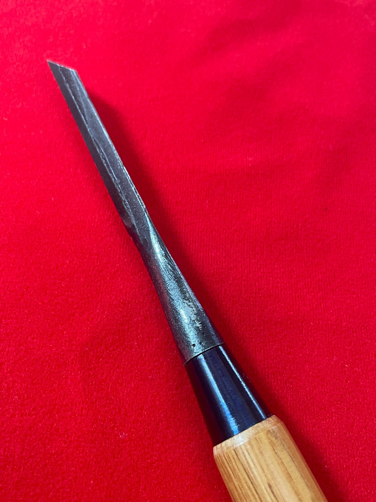 Japanese chisel dovetail Shinogi nomi 3mm (Mokume) White Steel#2 Woodworking