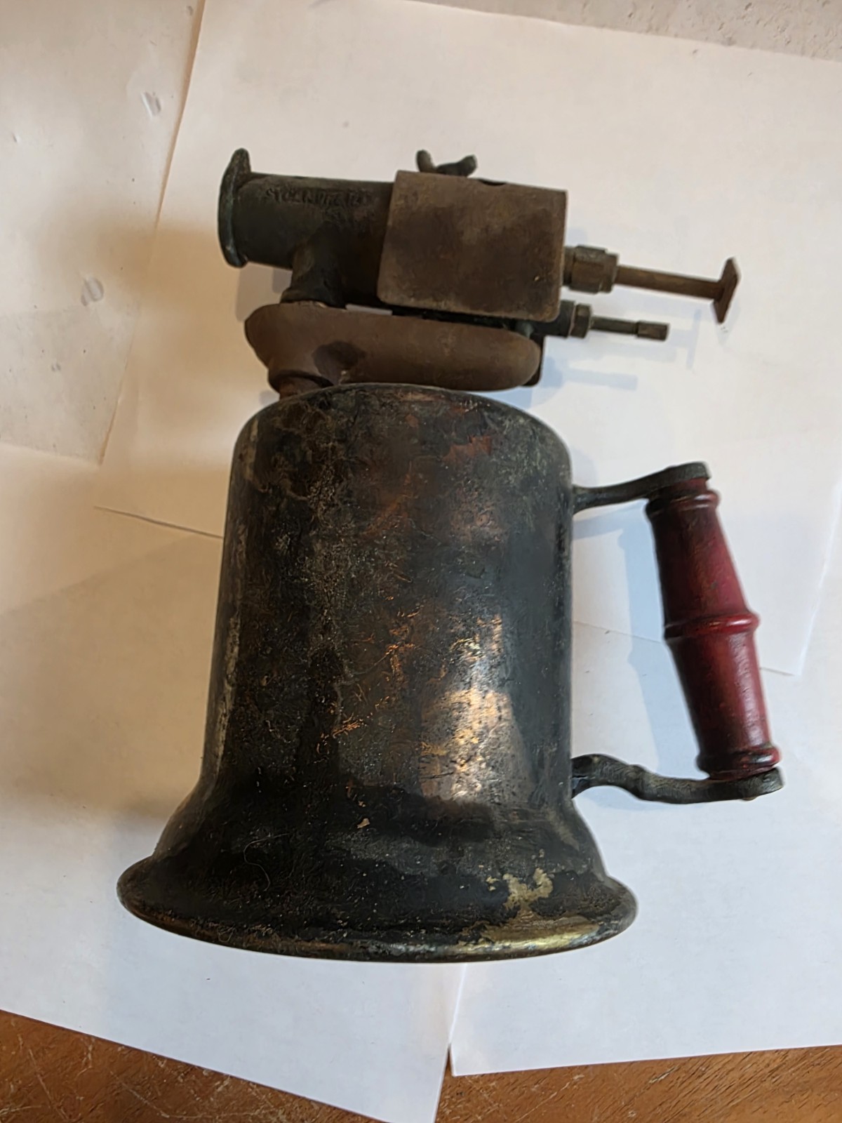 Turner Brass Works Antique Brass Blow Torch
