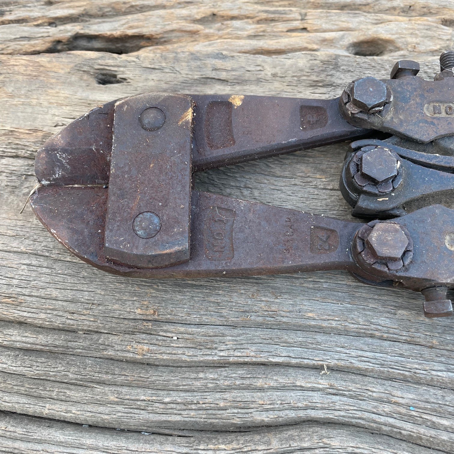 2 Vintage H K PORTER No. 1 & 12x-1855 BOLT CUTTERS HKP BOSTON MASS