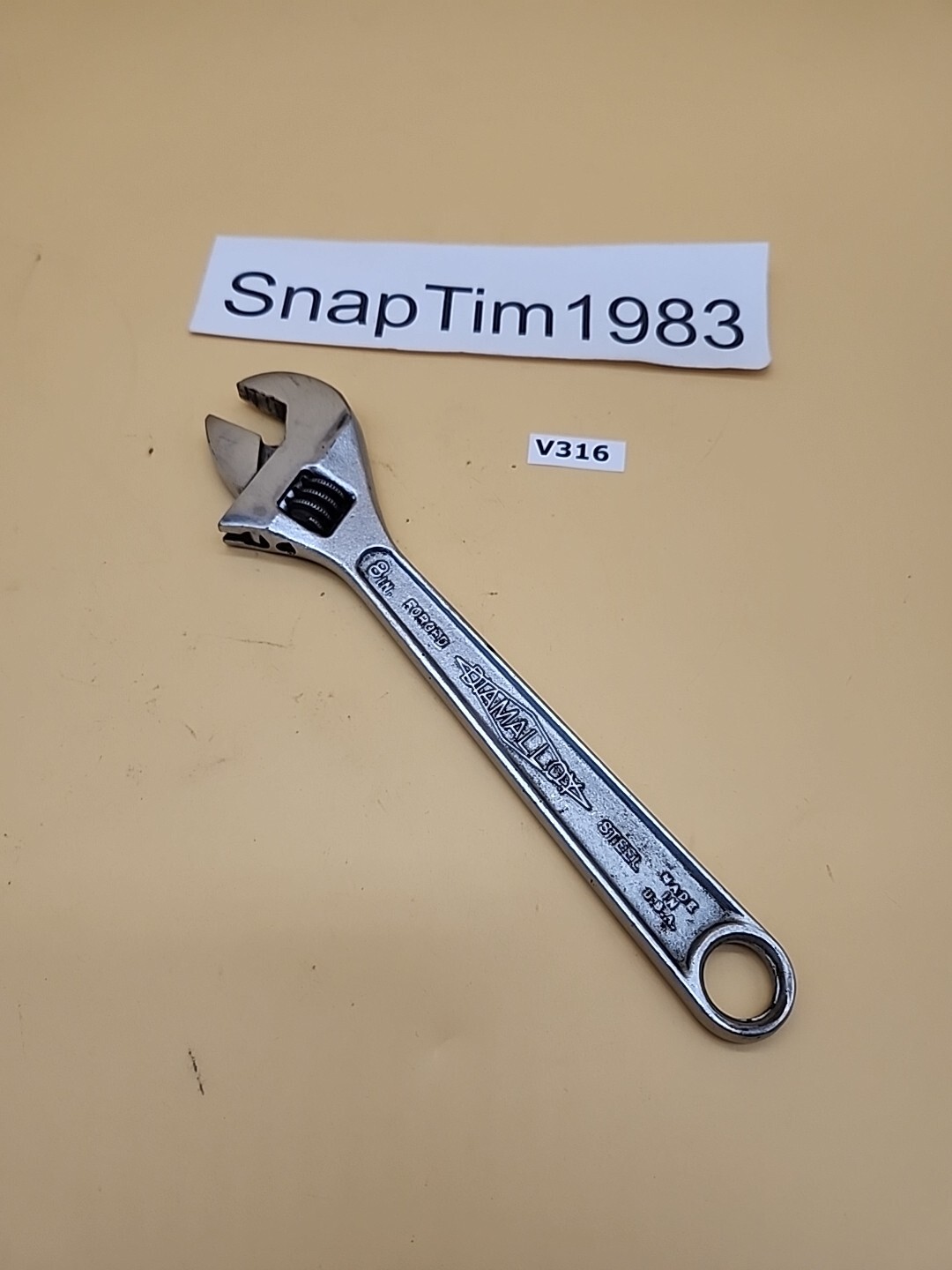 Diamalloy Diamond Calk Horseshoe 8″ Adjustable Wrench USA