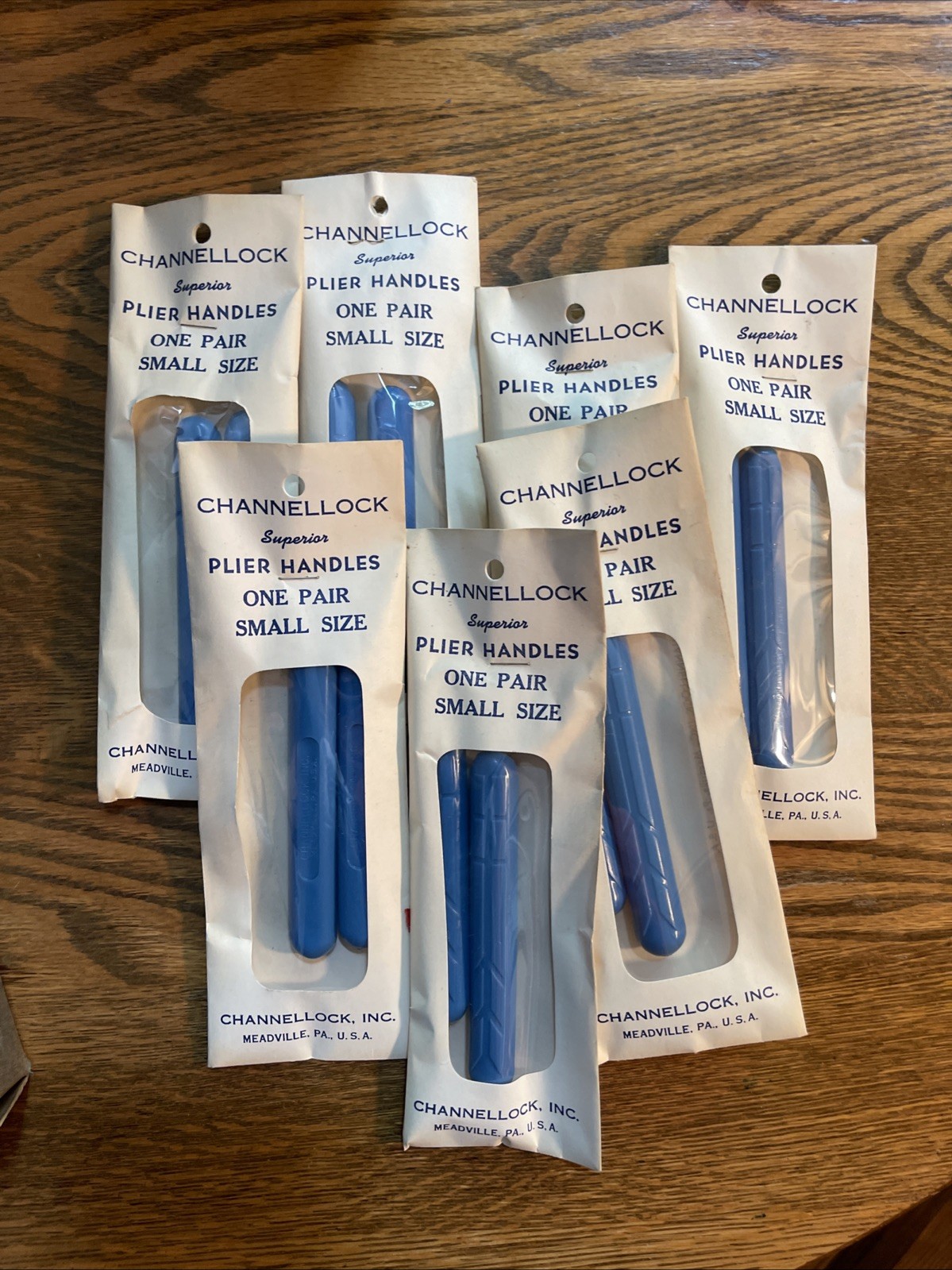 7 Packs Of Channel Lock Plastic Grips For Plier Handles Vintage NOS RARE Small