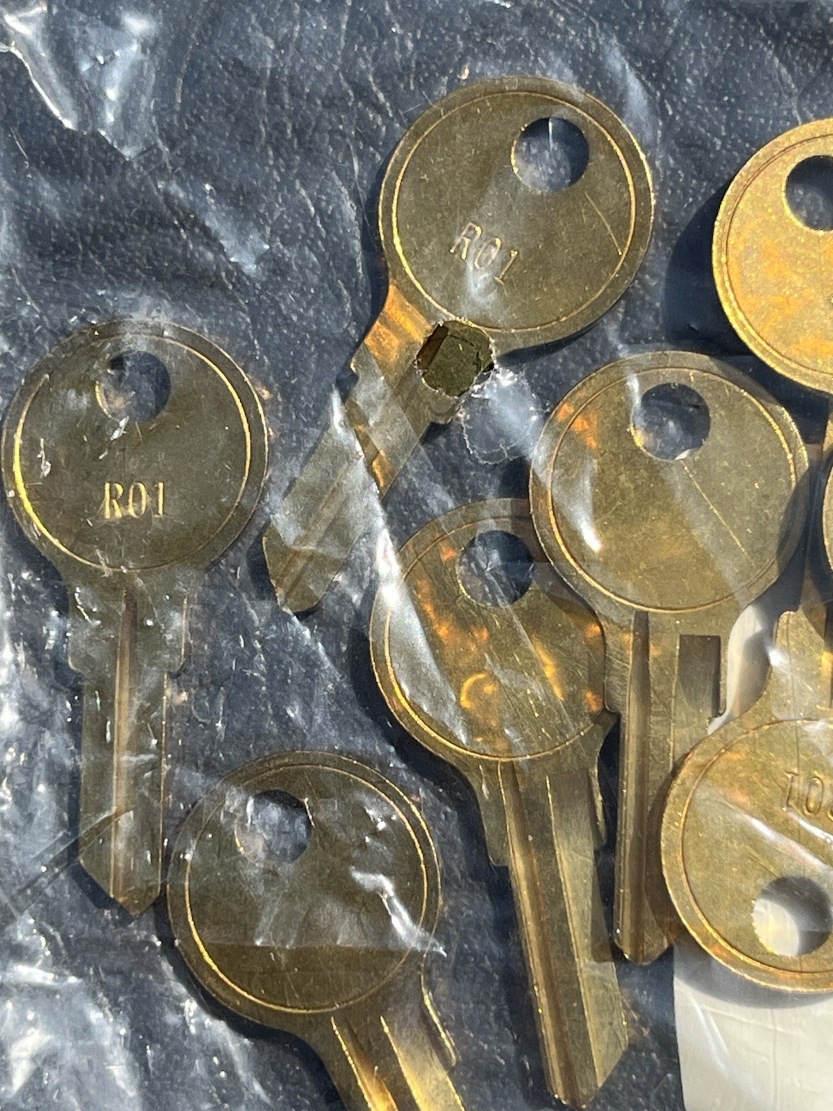 Key Blank Jet RO1 ILCO 1069 Lot of 10 Pieces Uncut for National Rockford Locks