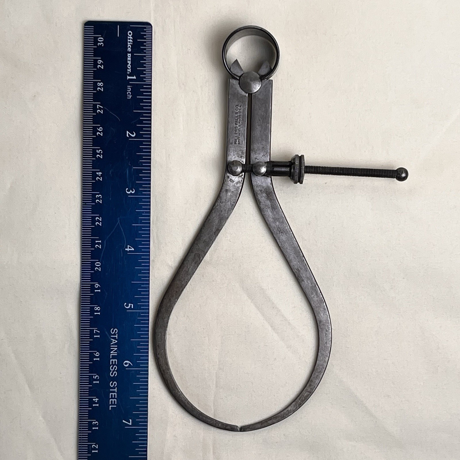 Vintage Millers Falls Flat-Leg Machinist Calipers Greenfield, MA