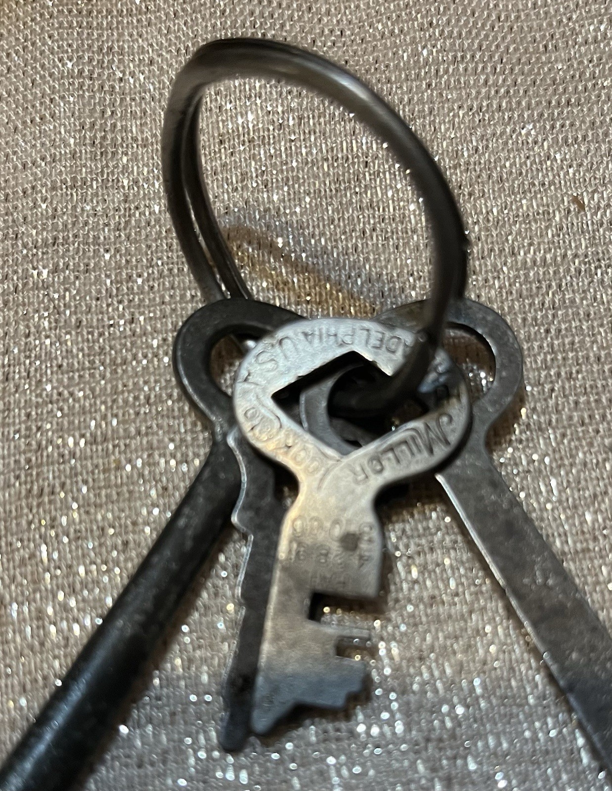 Miller Lock Co Antique Skeleton Key Set Patent Date 4/28/1891 Made In PA USA