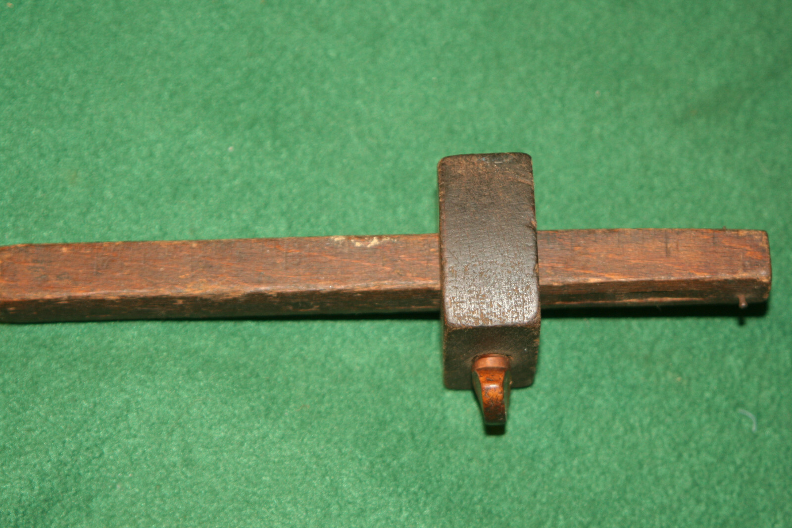 Vtg Woodworking Carpenters Mortise Marking Gauge Scribe w/Measurements Inv#LM26
