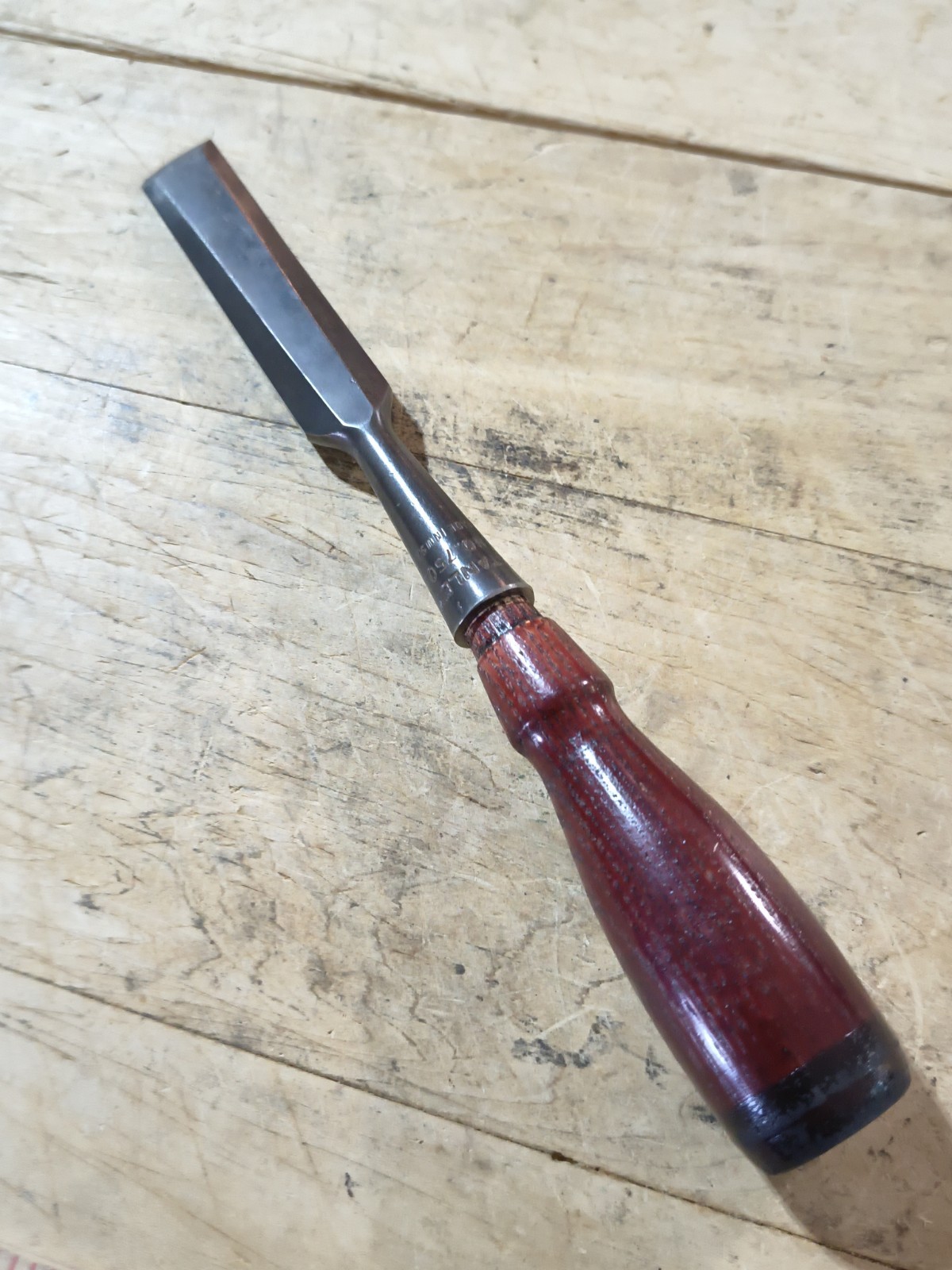 Vintage Stanley 3/4″ Chisel 750 Bevel Edge Wood Handle Socket Chisel