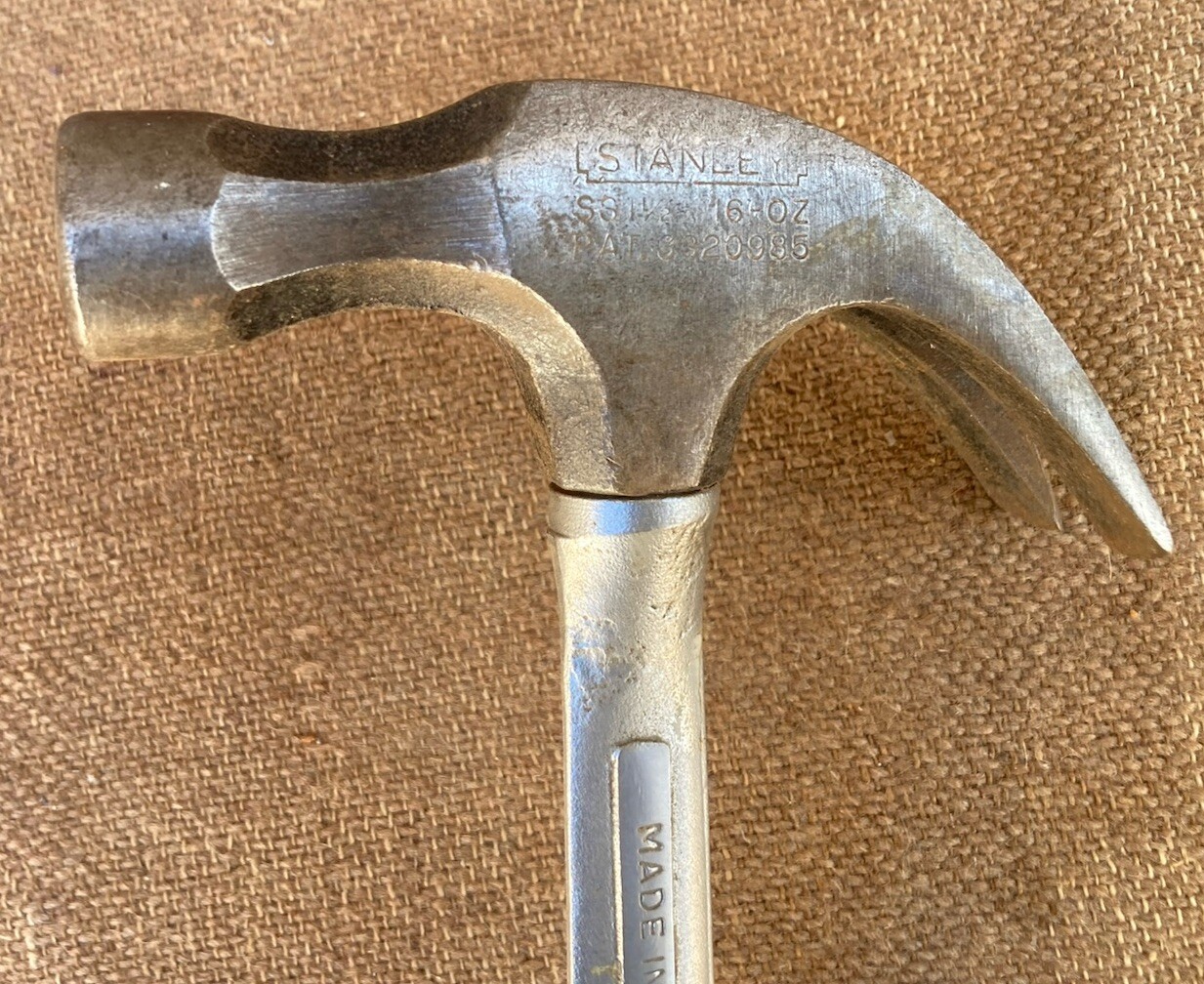 Stanley 16oz Nailmaster Claw Hammer Rubber Grip Steel Handle Indestructible!!
