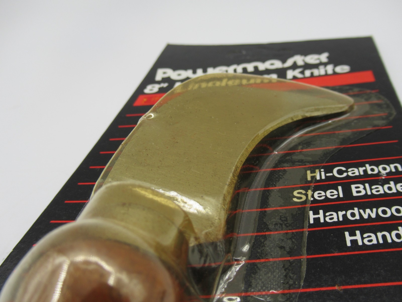 Powermaster 8″ Linoleum Knife with Hi-Carbon Steel Blade and Hardwood Handle NOS