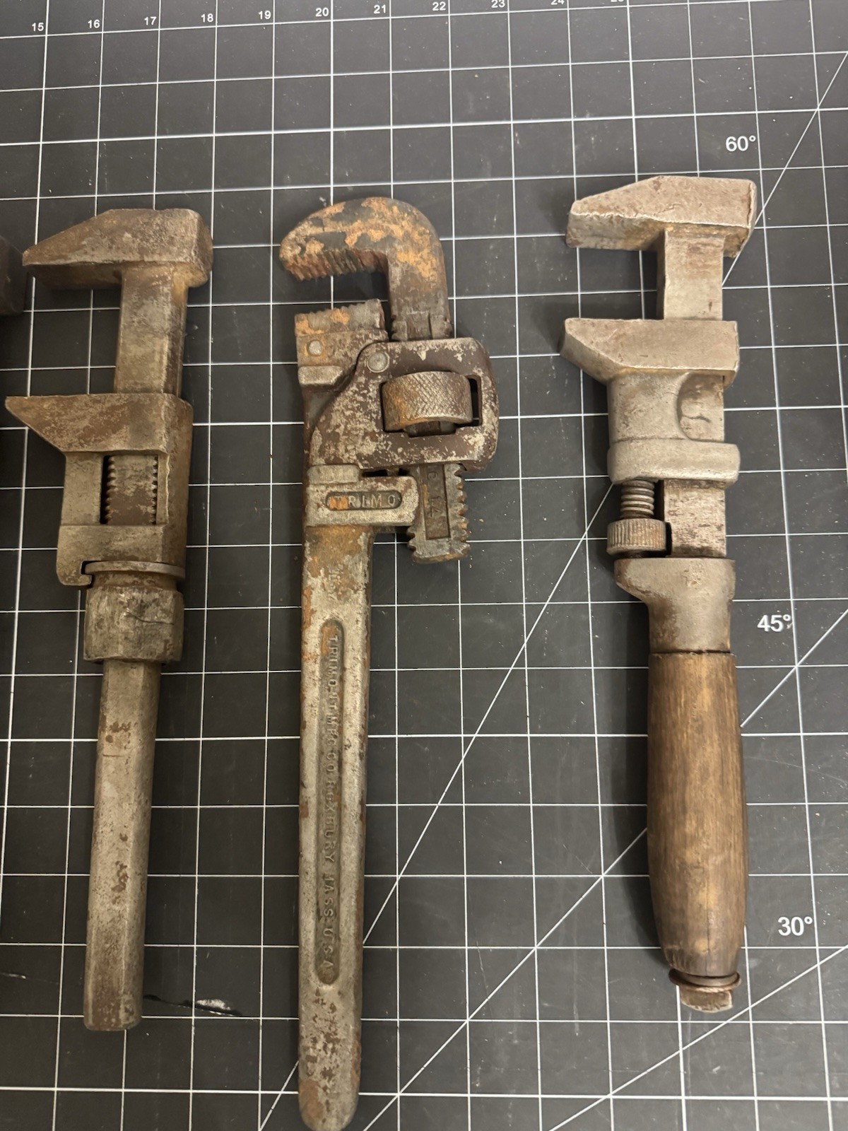 Vintage Wrenches Trimont -BEMIS & CALL -L. Coes Wrenches Lot of 4