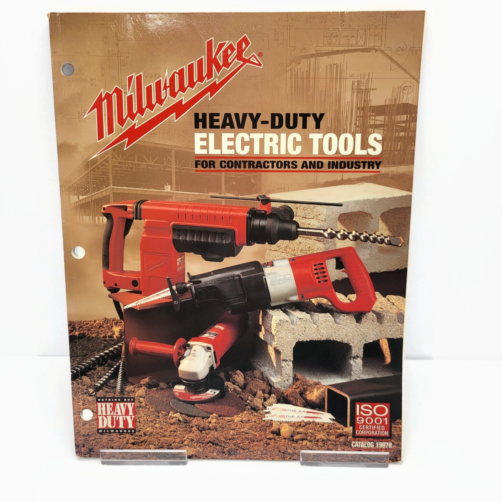 Vintage Milwaukee Heavy Duty Electric Tools Advertisement Catalog Guide #1997R