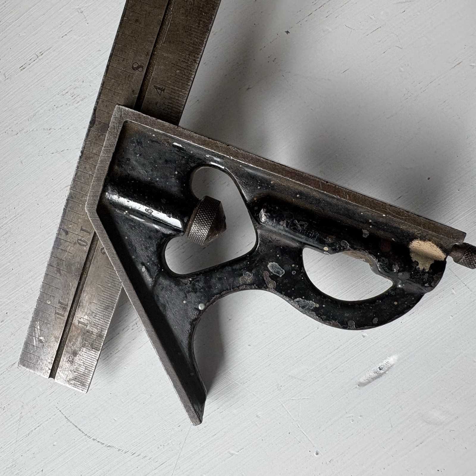 Vintage Goodell Pratt 12” Combination Square Level Machinist Carpenter Tool