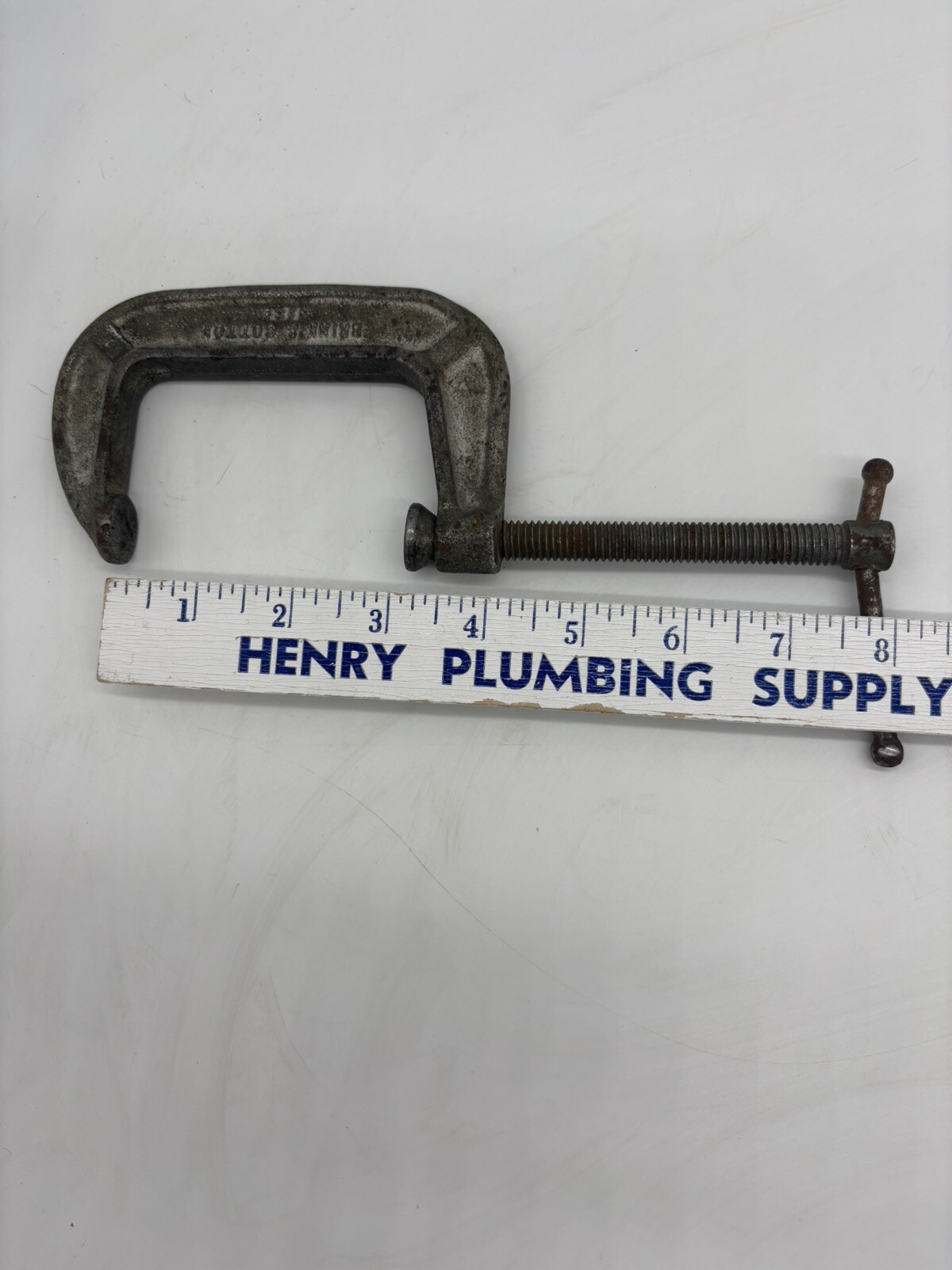 Vintage Brink & Cotton No. 143 C-Clamp 3″ Inch Opening Steel Tool