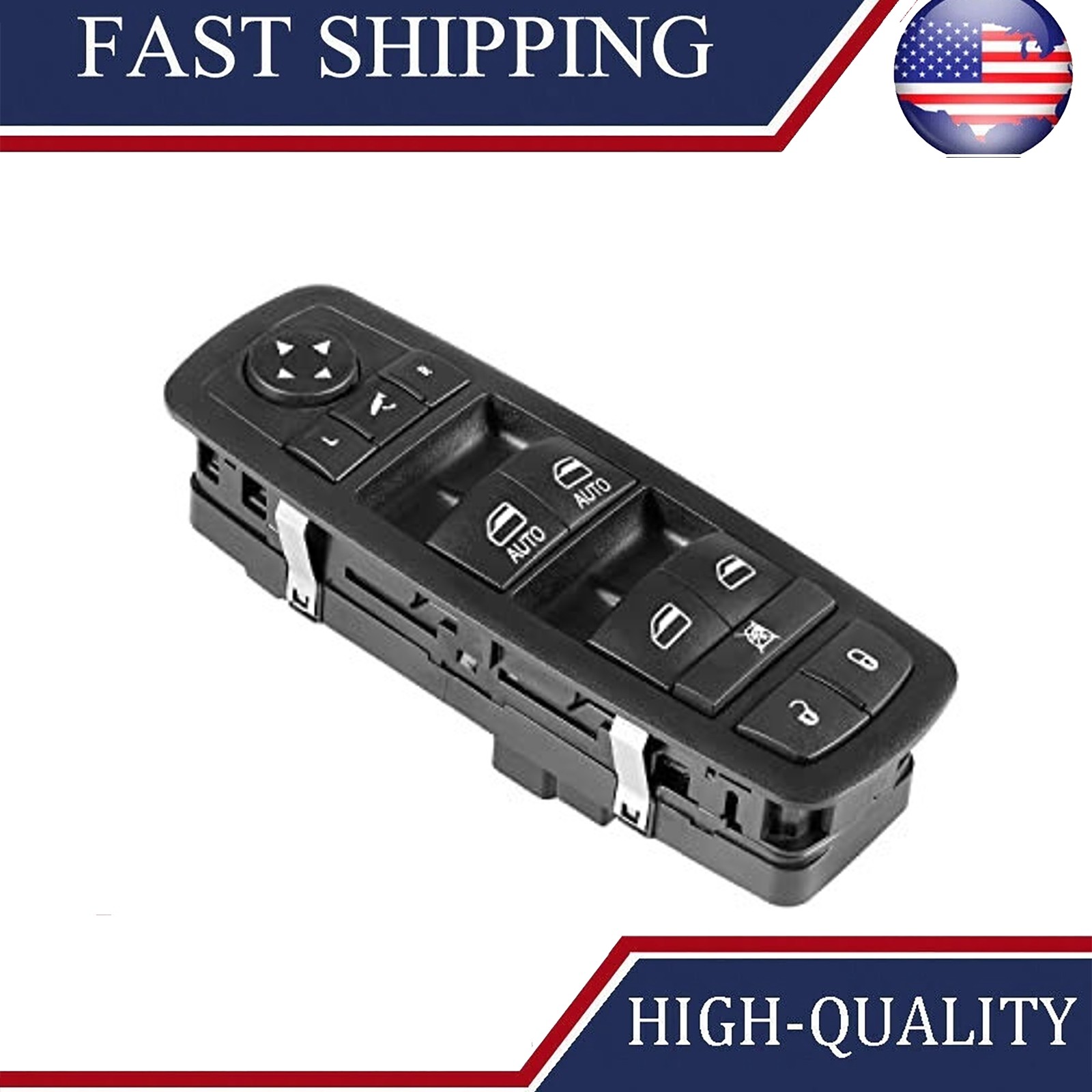 Power Window Switch Drive Side for 2016-2018 Ram 2016-2018 Ram(Mirror Folding)